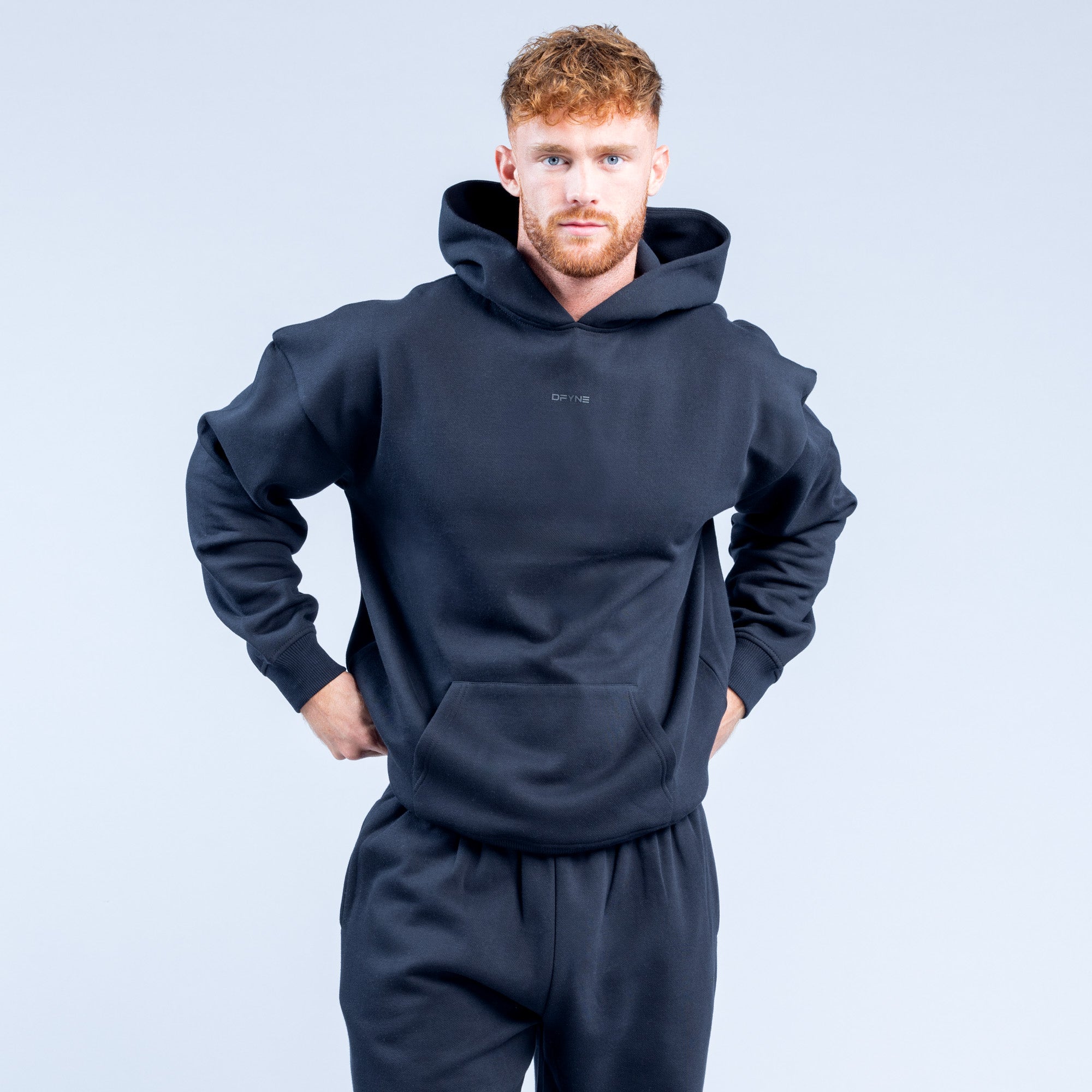 Moletom com Capuz DFYNE Recharge Masculino Pretas | JGNPEW976