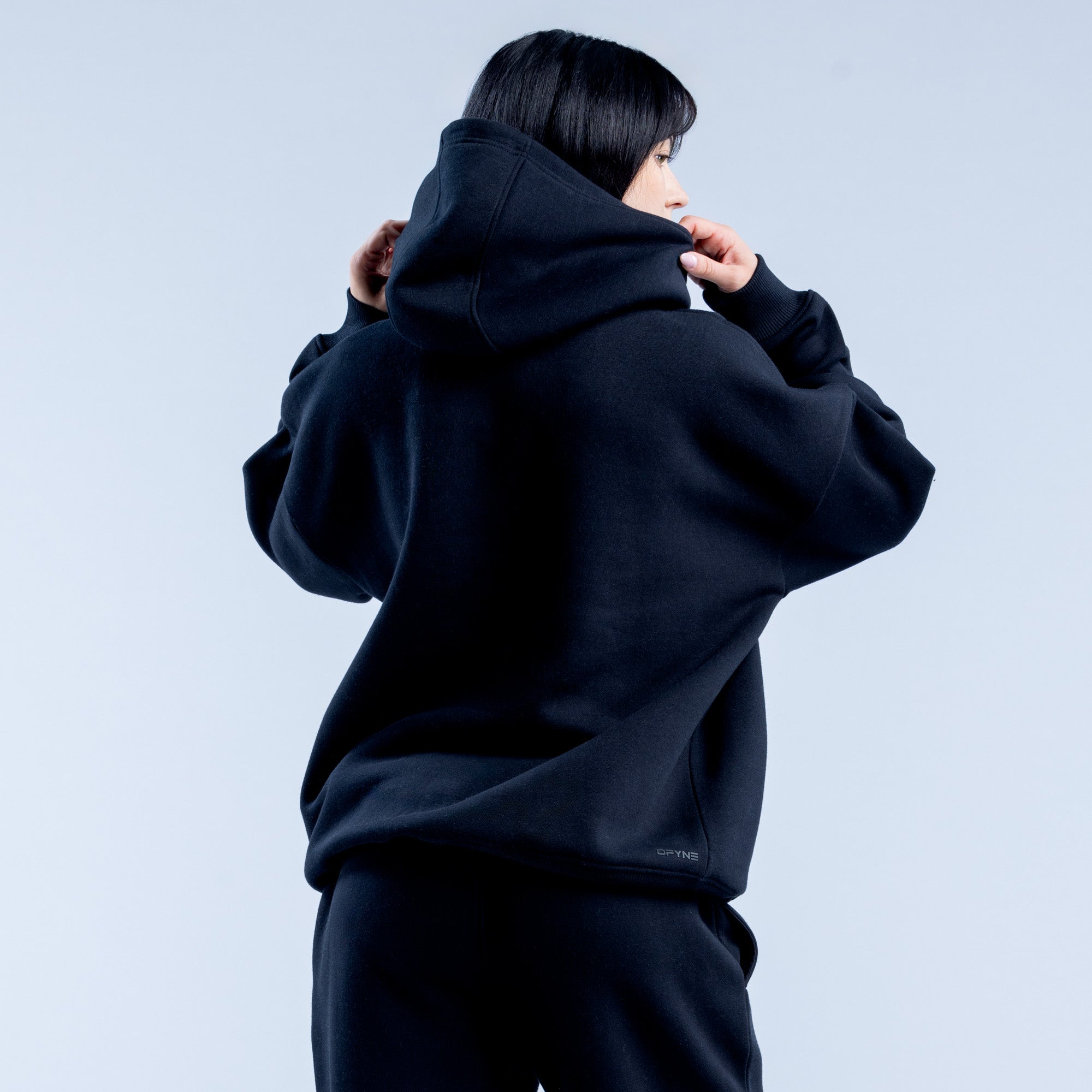 Moletom com Capuz DFYNE Revive Heavy Weight Feminino Pretas | IHZCEL357