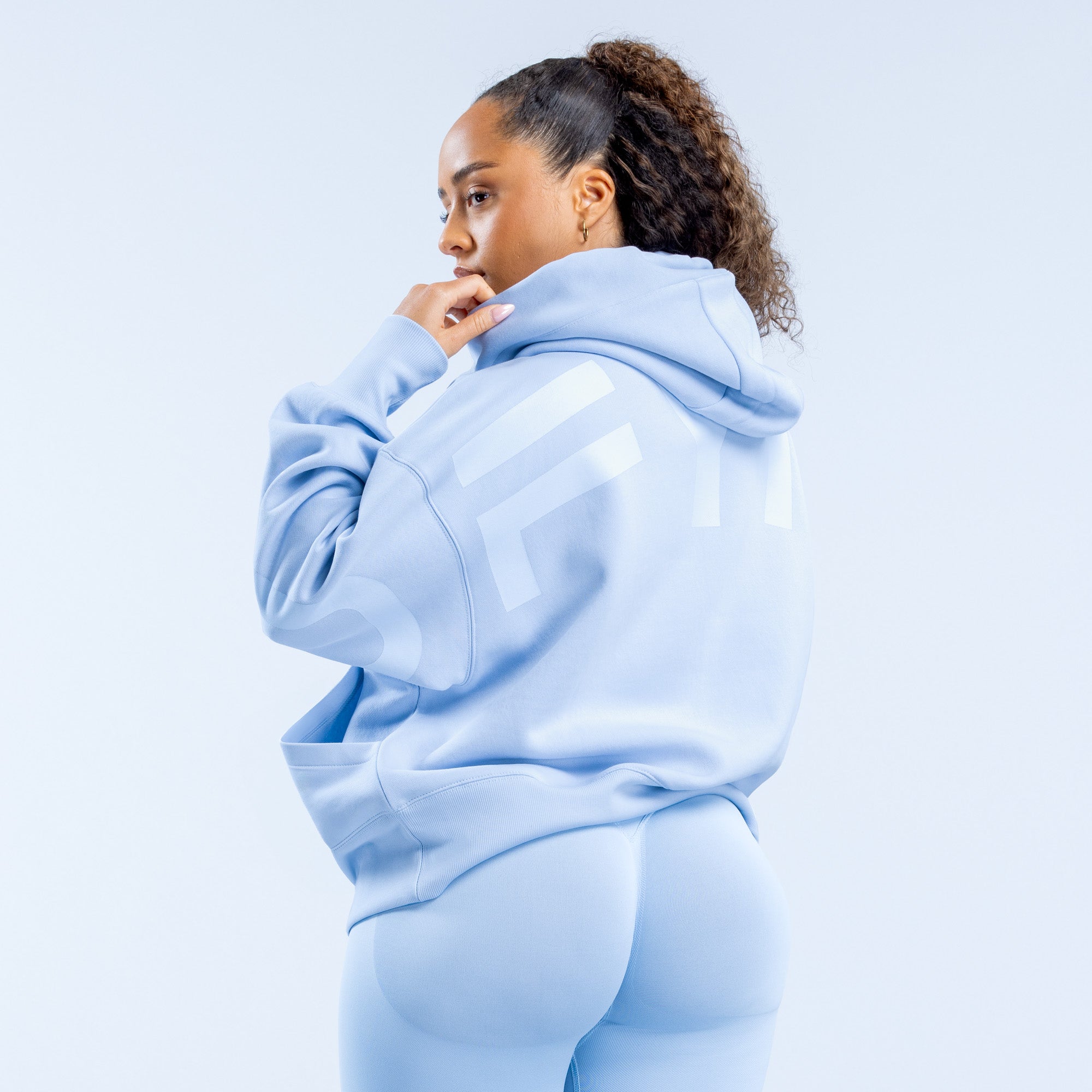 Moletom com Capuz DFYNE Signature Feminino Azuis | IUOSCH647