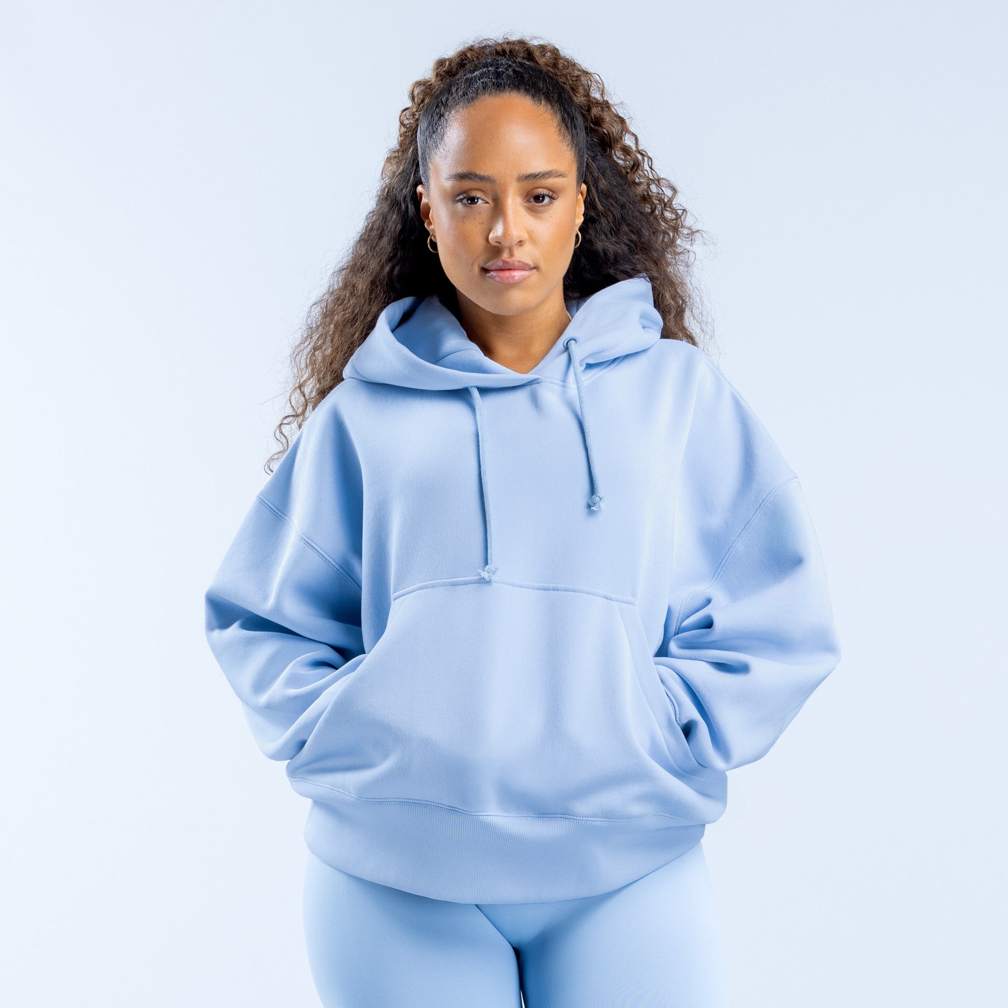 Moletom com Capuz DFYNE Signature Feminino Azuis | IUOSCH647