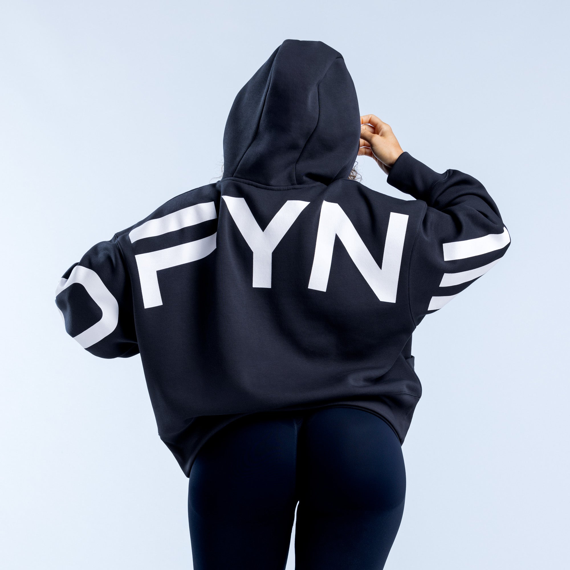 Moletom com Capuz DFYNE Signature Feminino Pretas | VNOUWK490