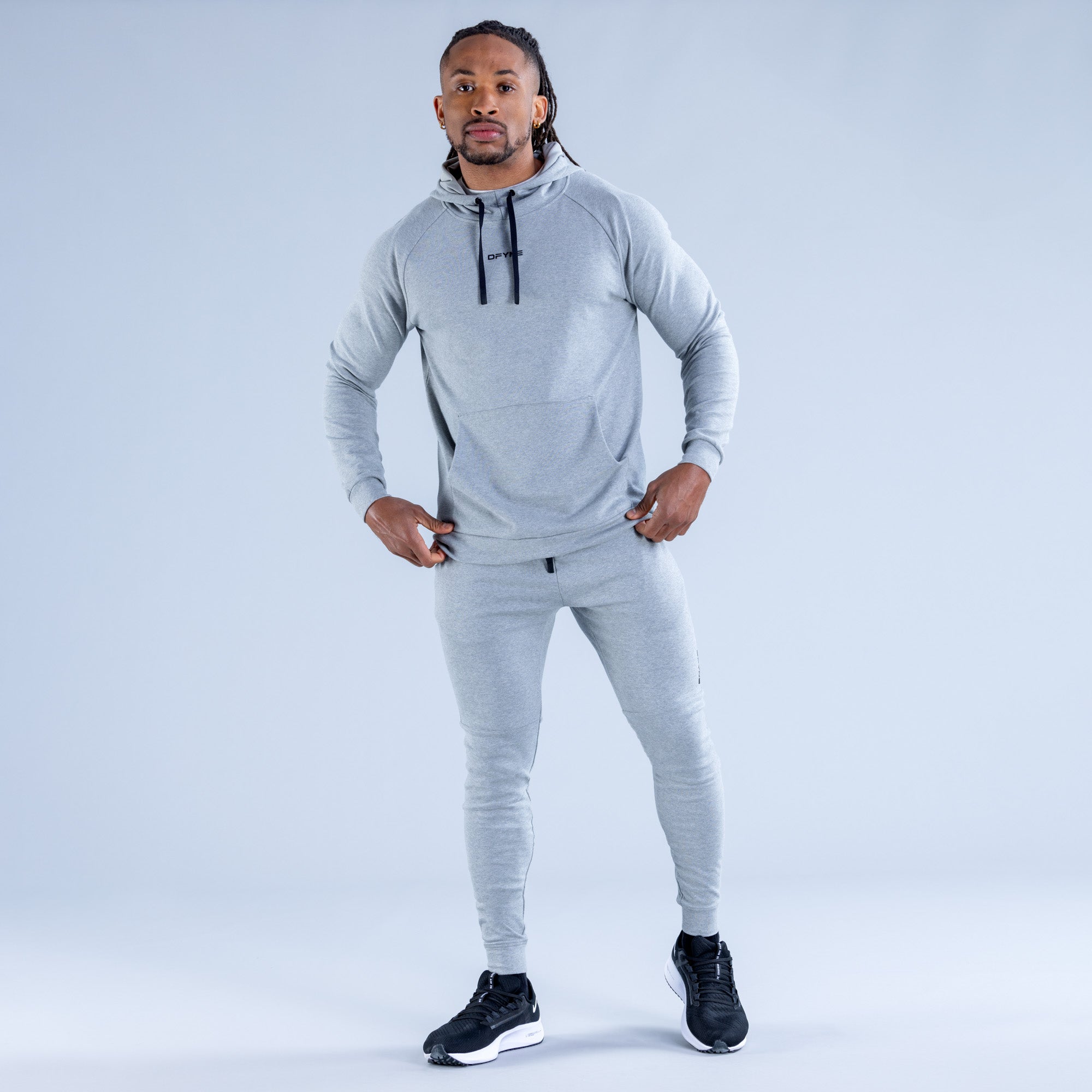 Moletom com Capuz DFYNE Stealth Midweight Masculino Cinzentas | WLVNFX795