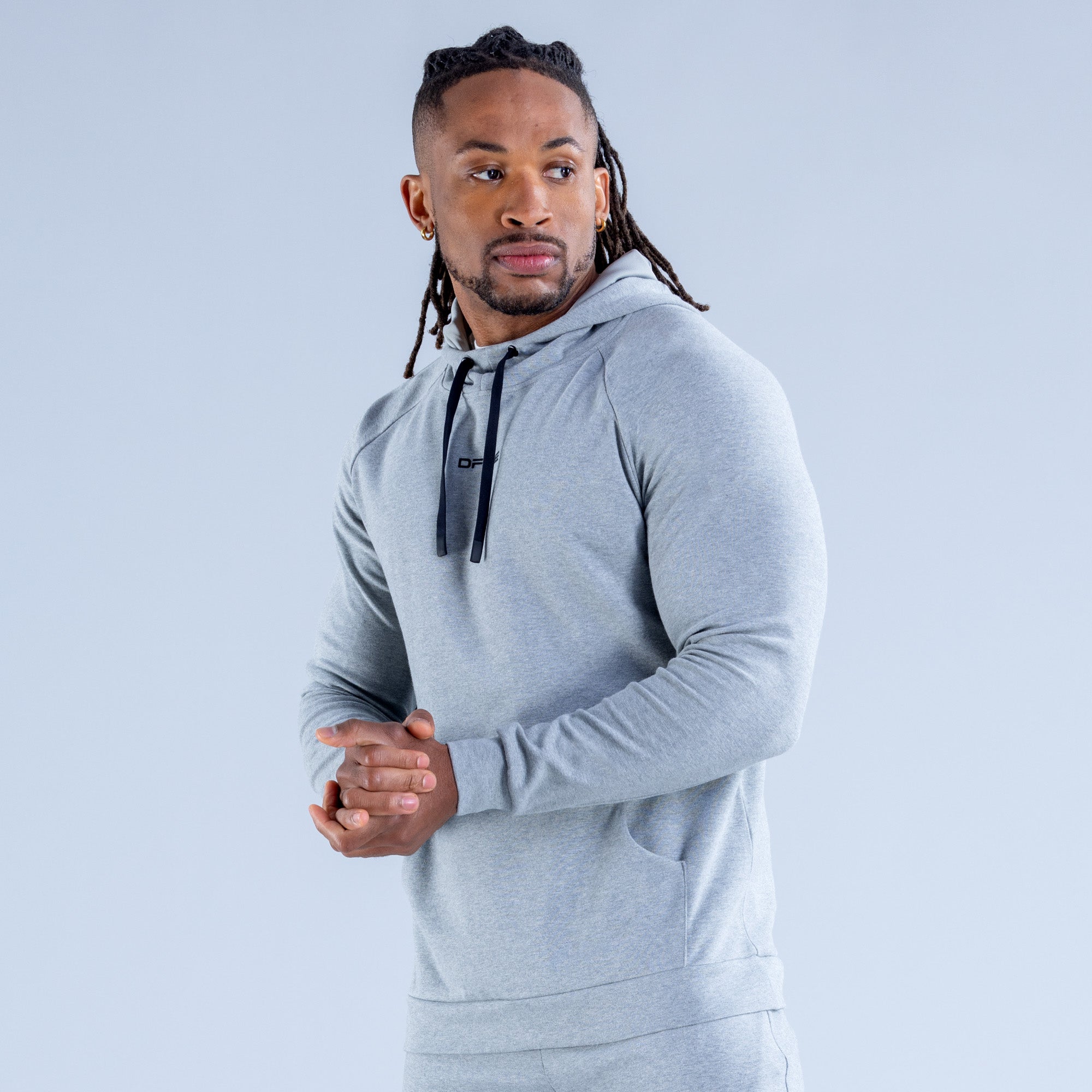 Moletom com Capuz DFYNE Stealth Midweight Masculino Cinzentas | WLVNFX795