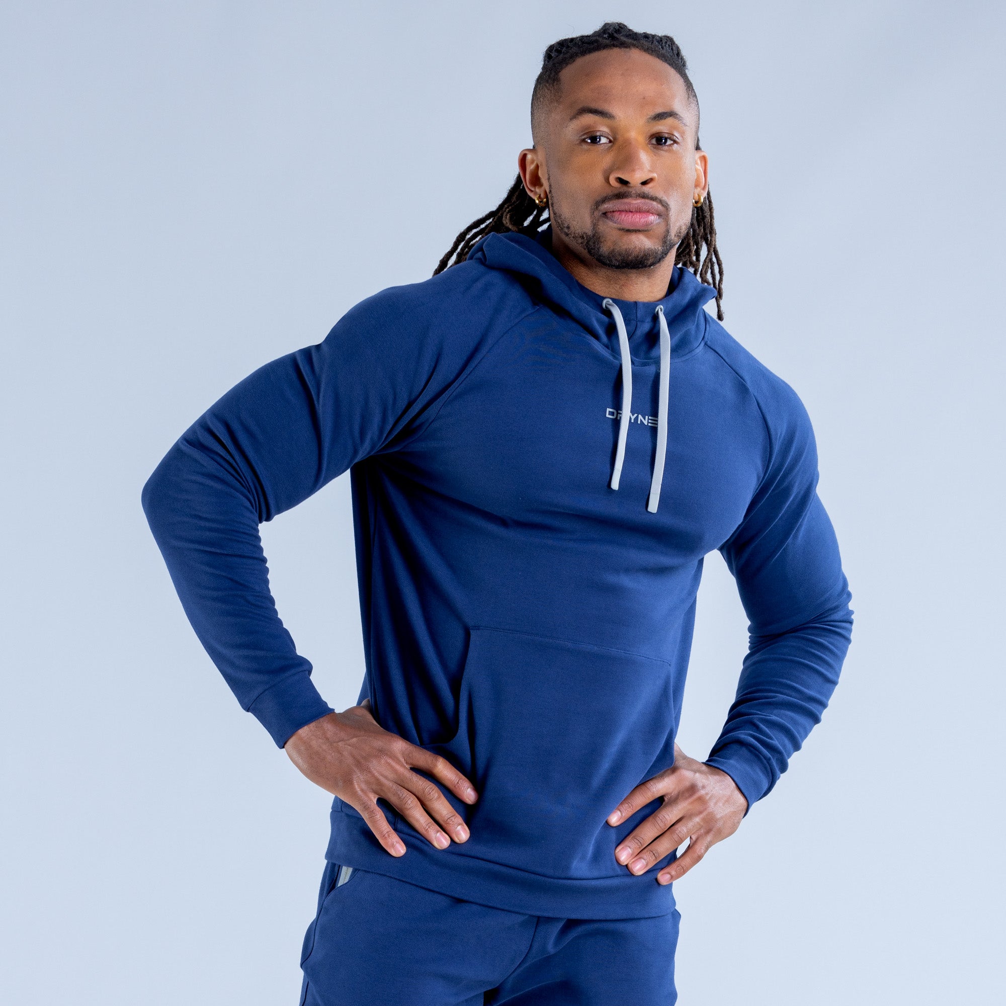 Moletom com Capuz DFYNE Stealth Midweight Masculino Azuis | MNOBGY610