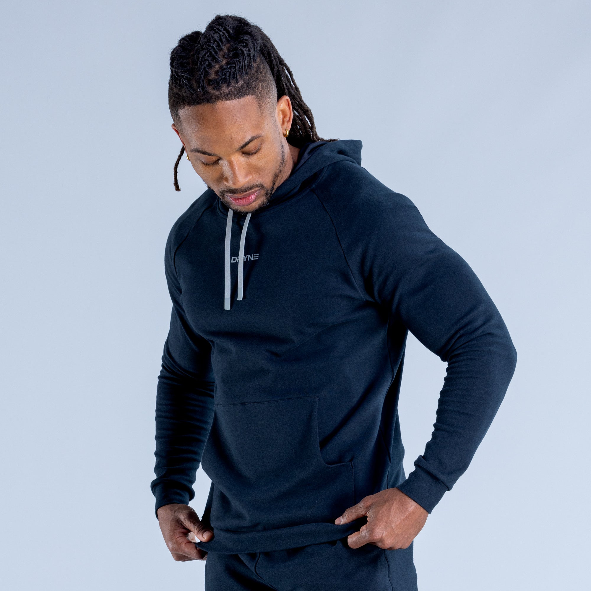 Moletom com Capuz DFYNE Stealth Midweight Masculino Pretas | NWLKVH561