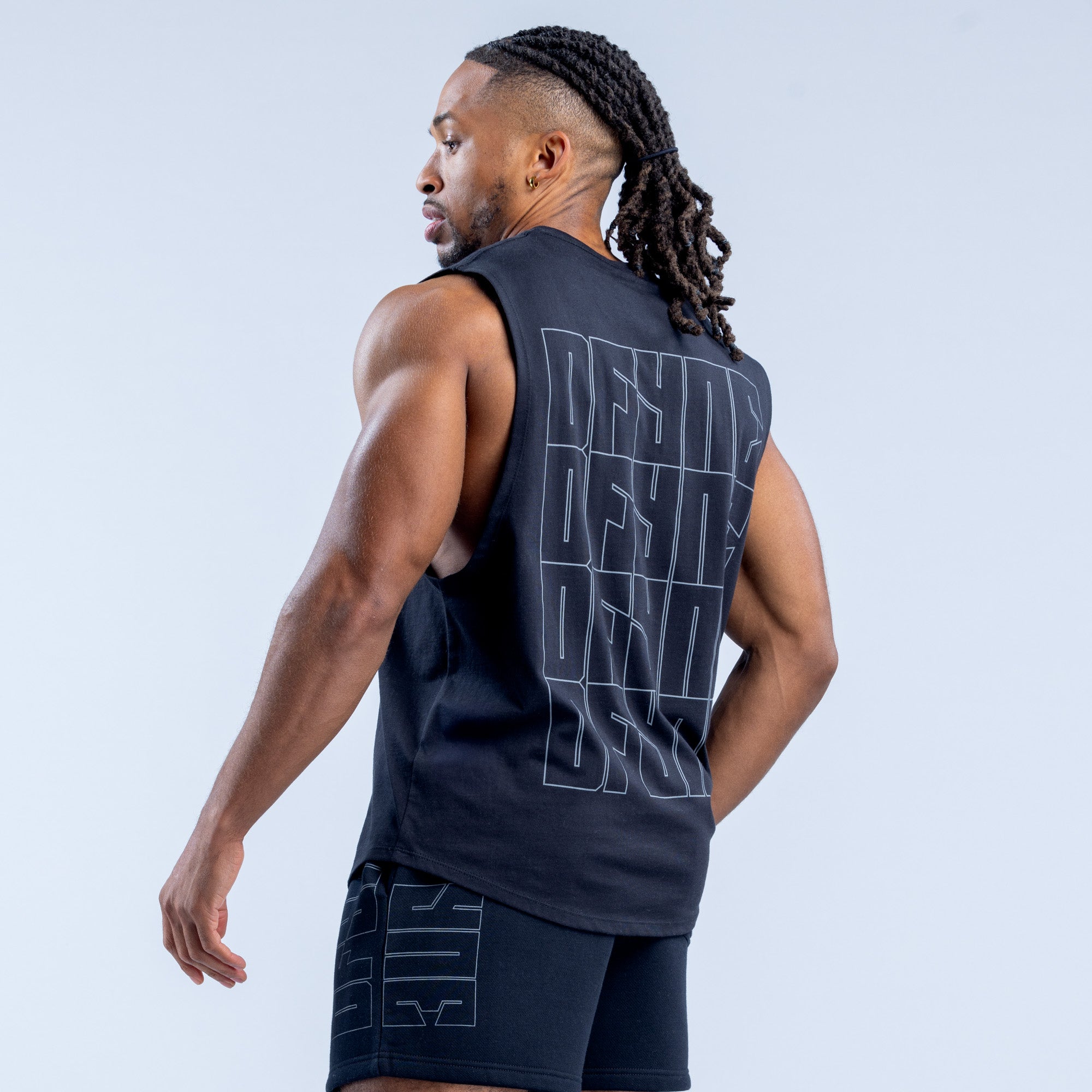 Regata DFYNE Recharge Graphic Masculino Pretas | DVNQZS780