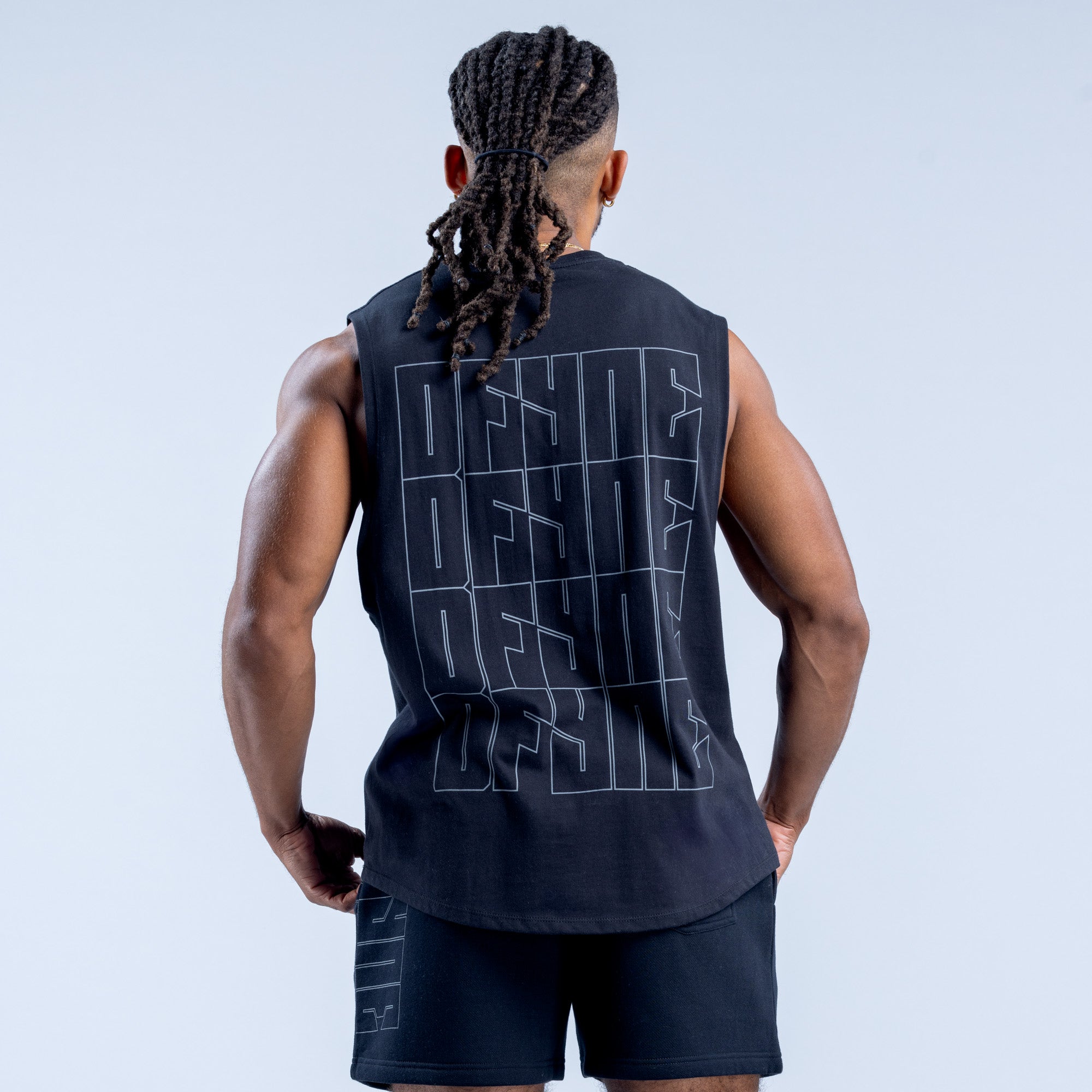 Regata DFYNE Recharge Graphic Masculino Pretas | DVNQZS780