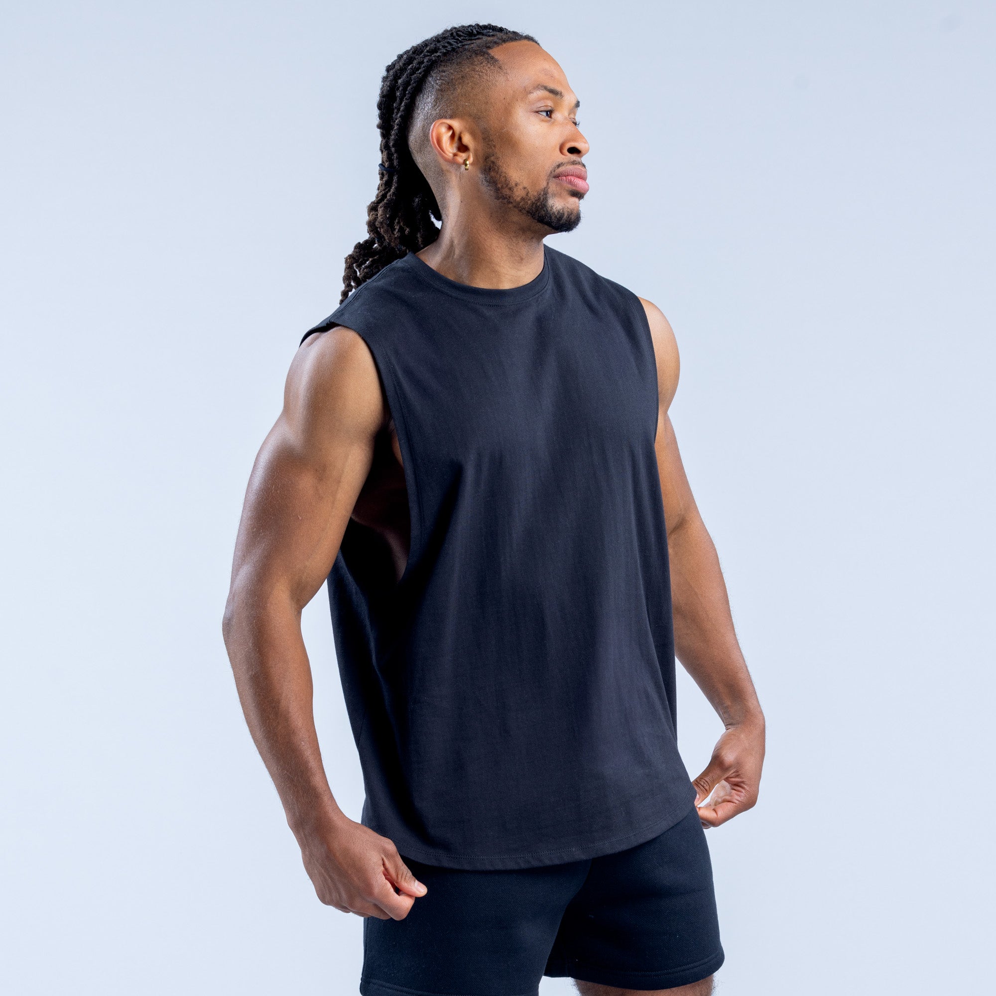 Regata DFYNE Recharge Graphic Masculino Pretas | DVNQZS780