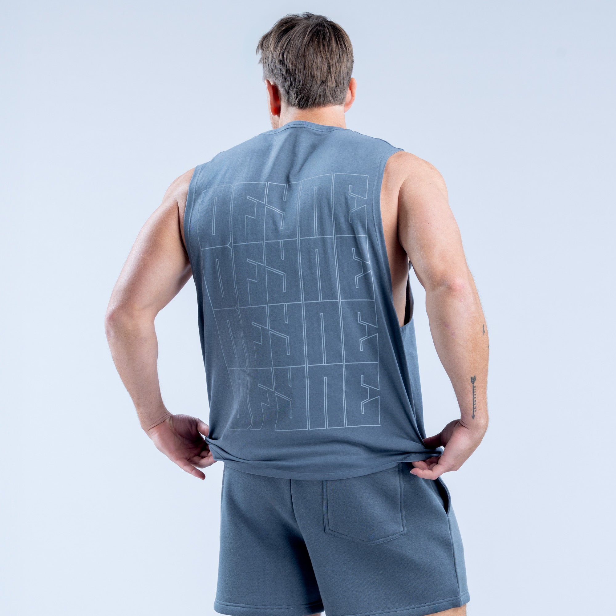 Regata DFYNE Recharge Graphic Masculino Cinzentas | HQIMSW597