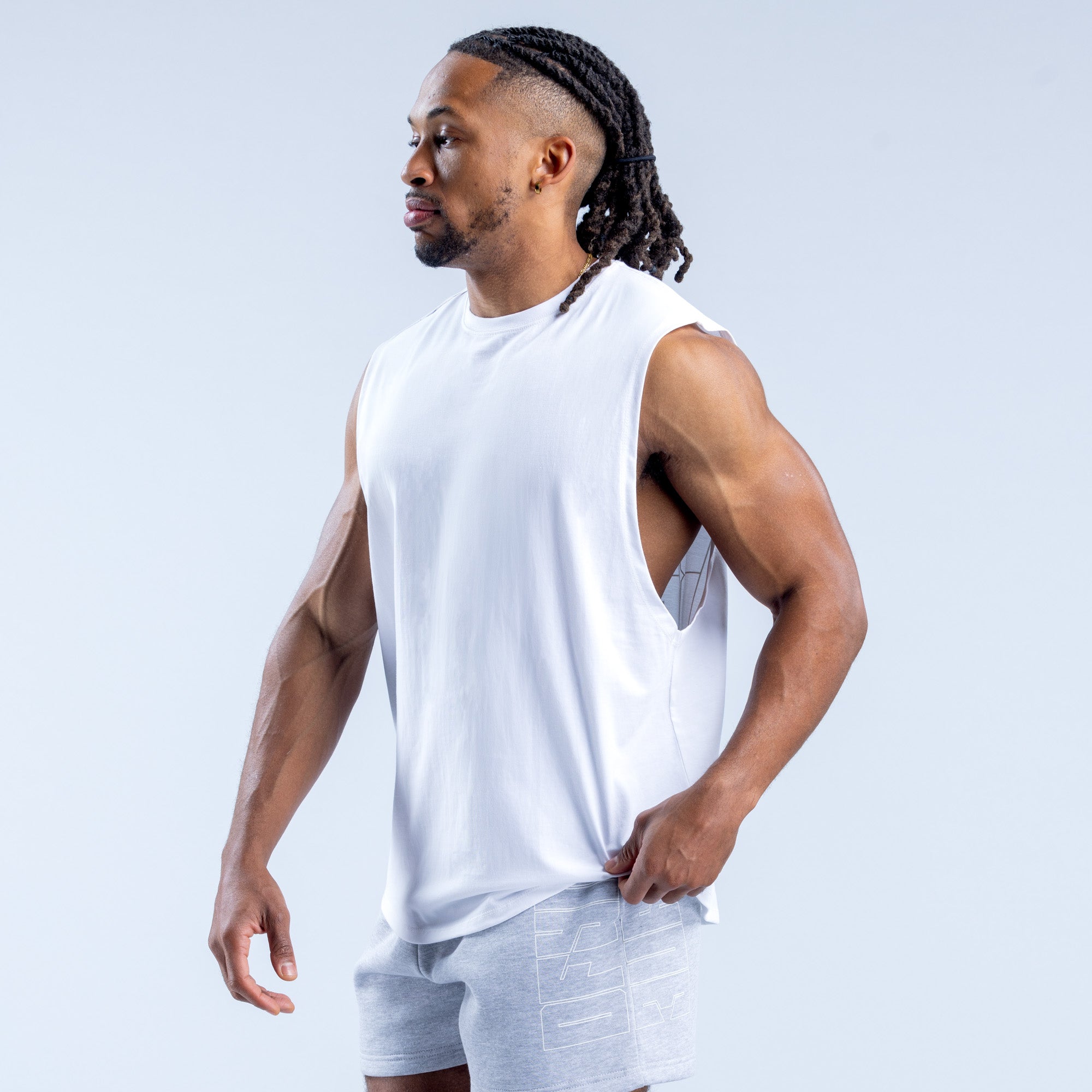 Regata DFYNE Recharge Graphic Masculino Branco | ICRHWP649