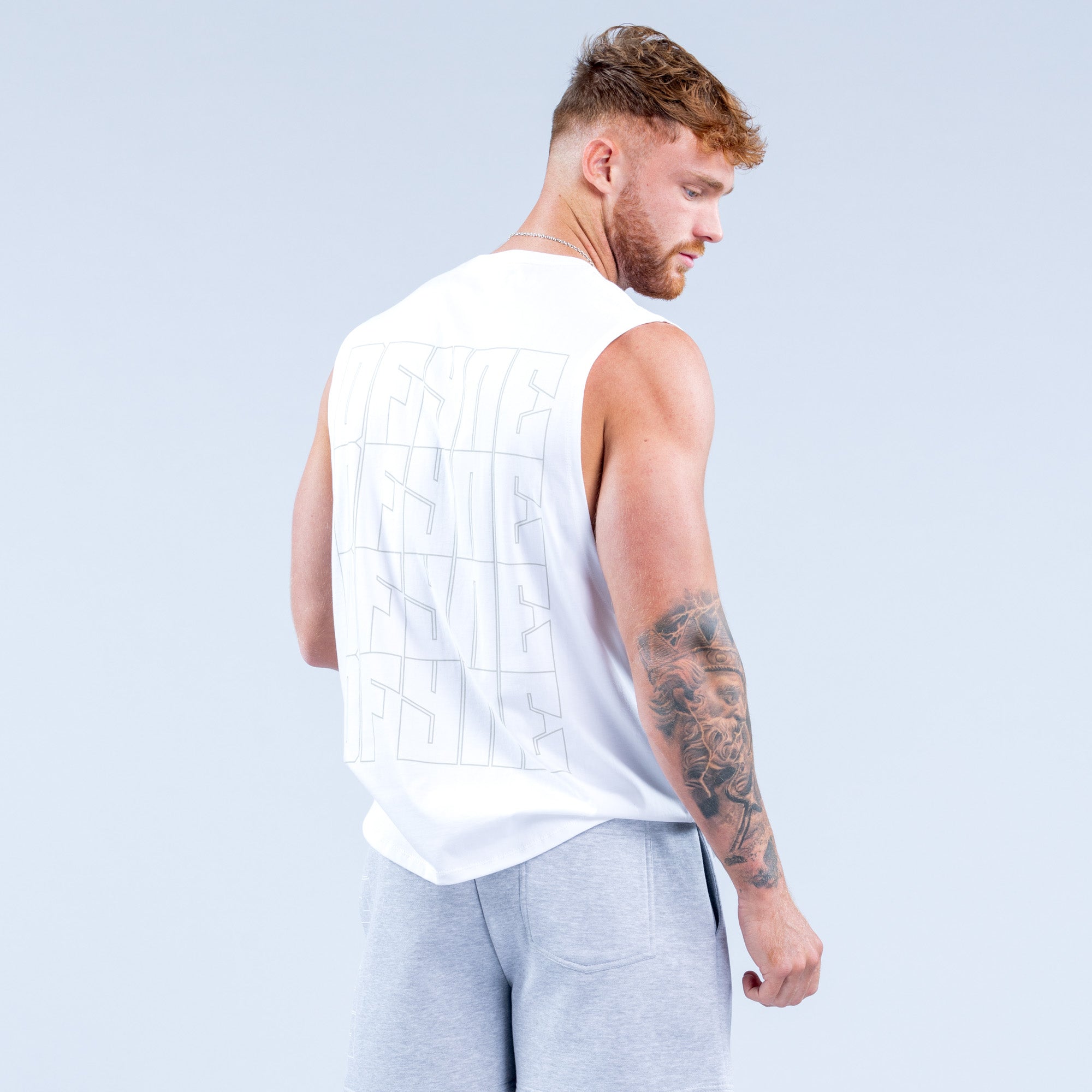 Regata DFYNE Recharge Graphic Masculino Branco | ICRHWP649