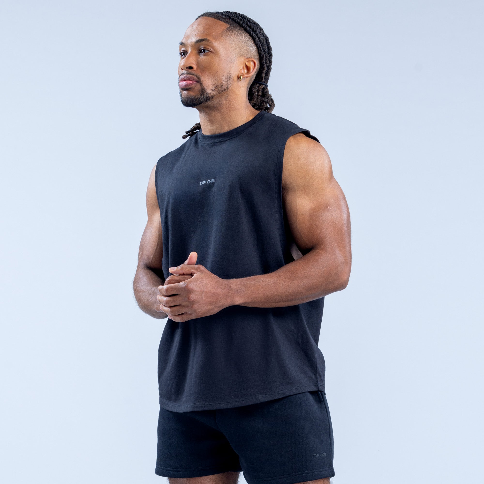 Regata DFYNE Recharge Masculino Pretas | NDXQLJ265