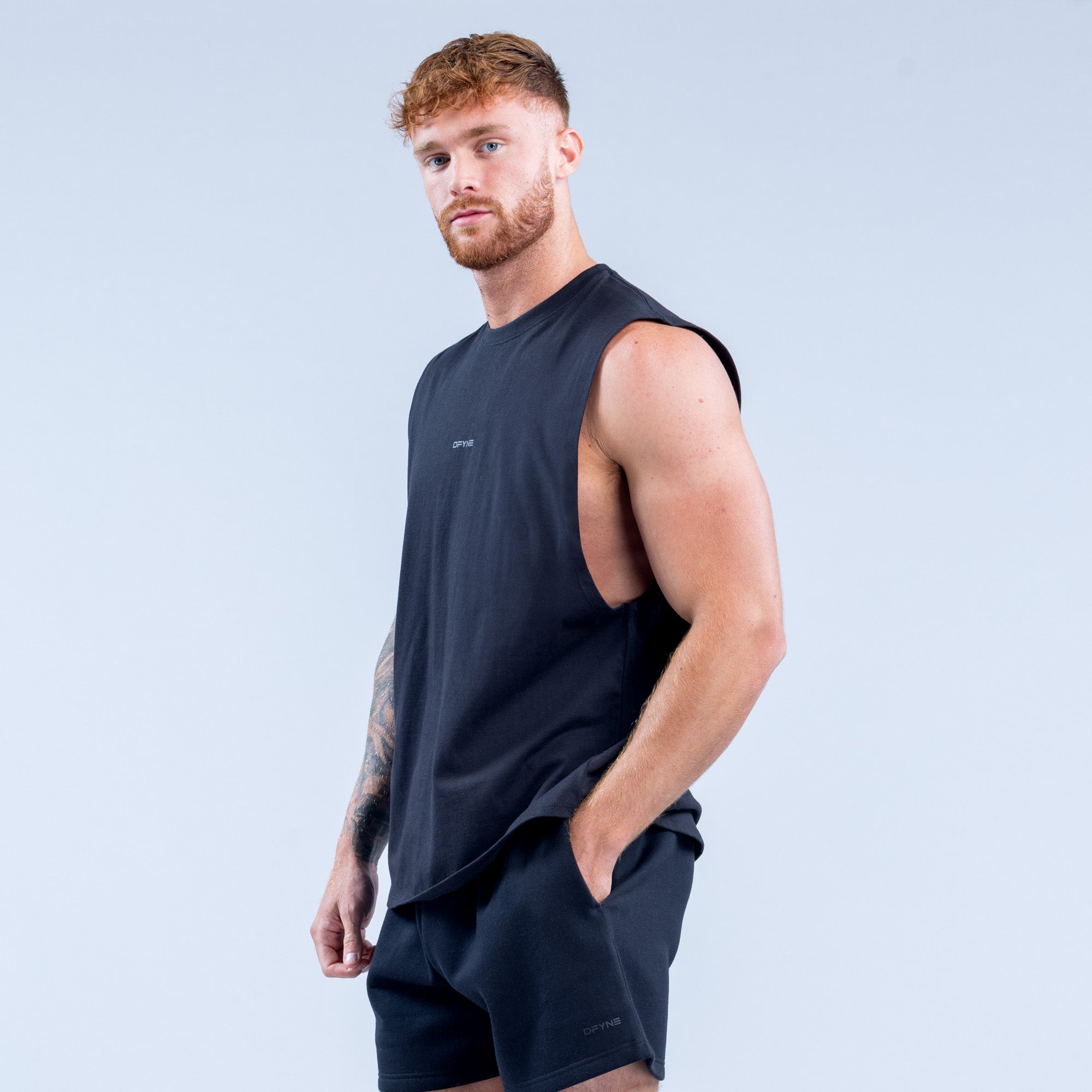 Regata DFYNE Recharge Masculino Pretas | NDXQLJ265