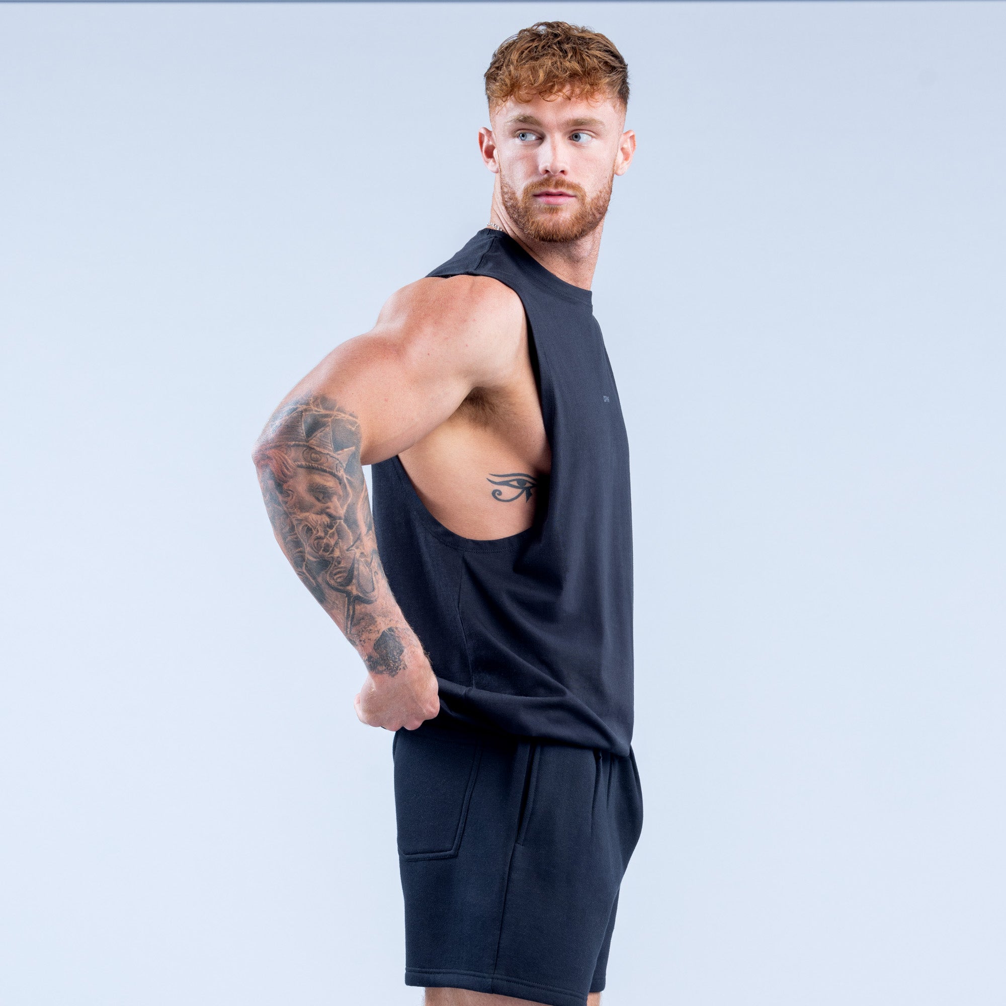 Regata DFYNE Recharge Masculino Pretas | NDXQLJ265
