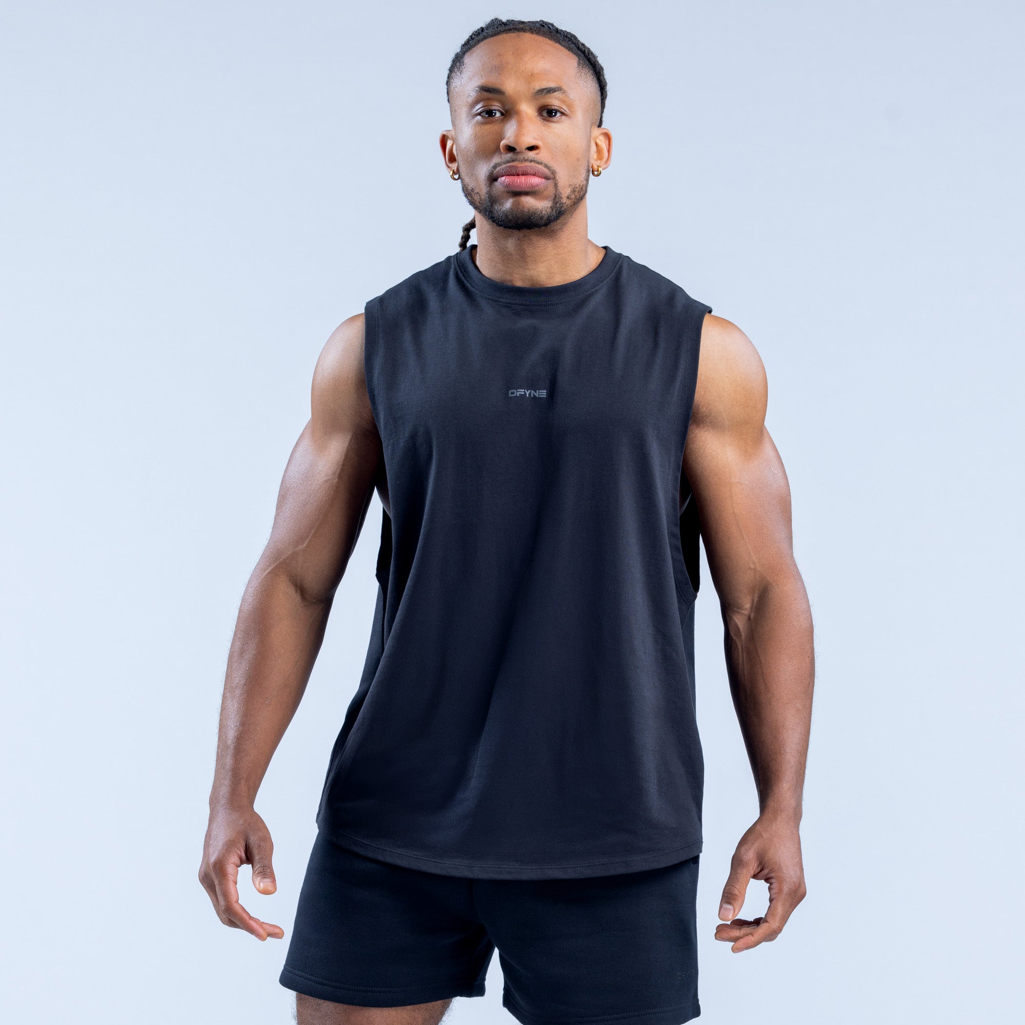 Regata DFYNE Recharge Masculino Pretas | NDXQLJ265