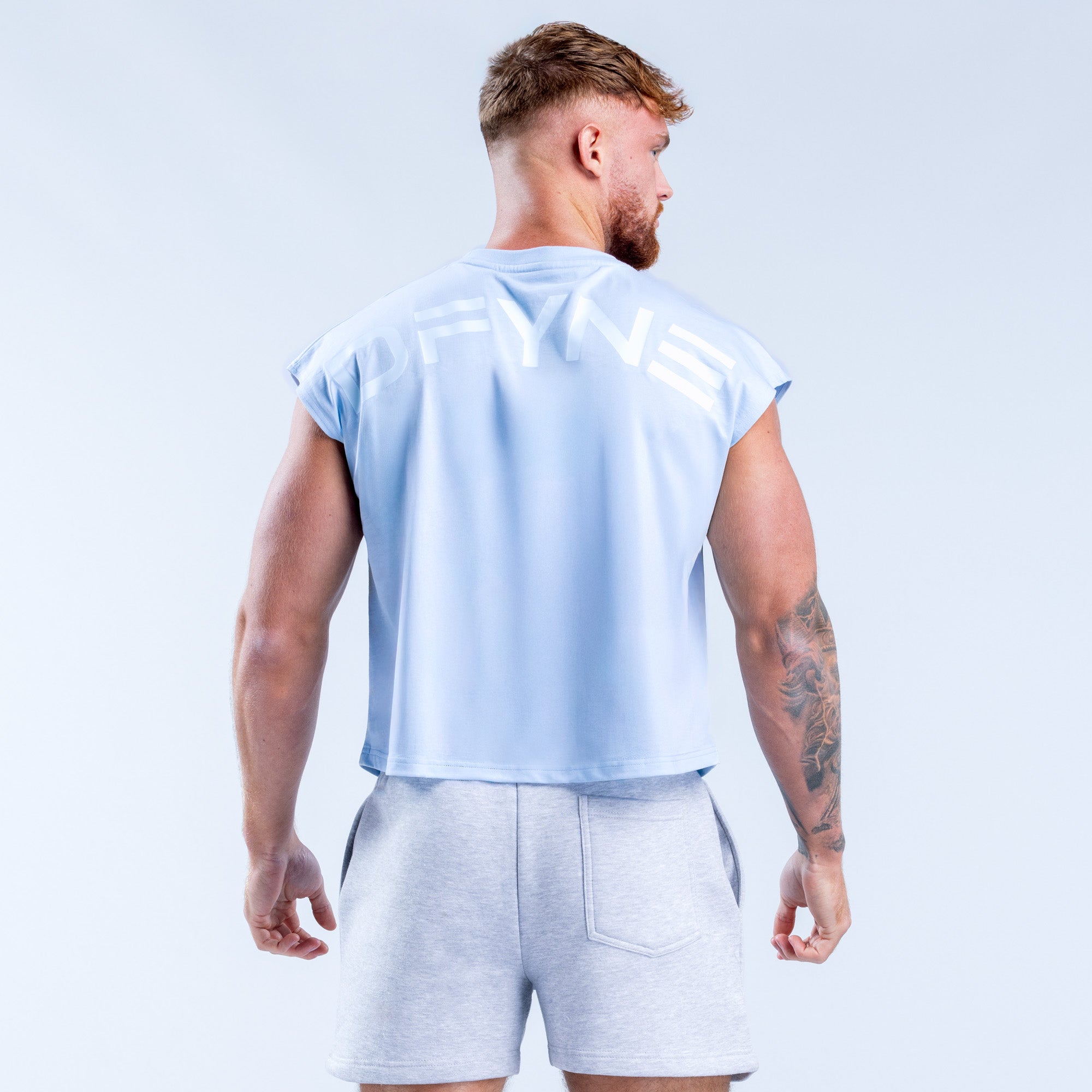 Regata DFYNE Signature Crop Masculino Azuis | XHQBWL128