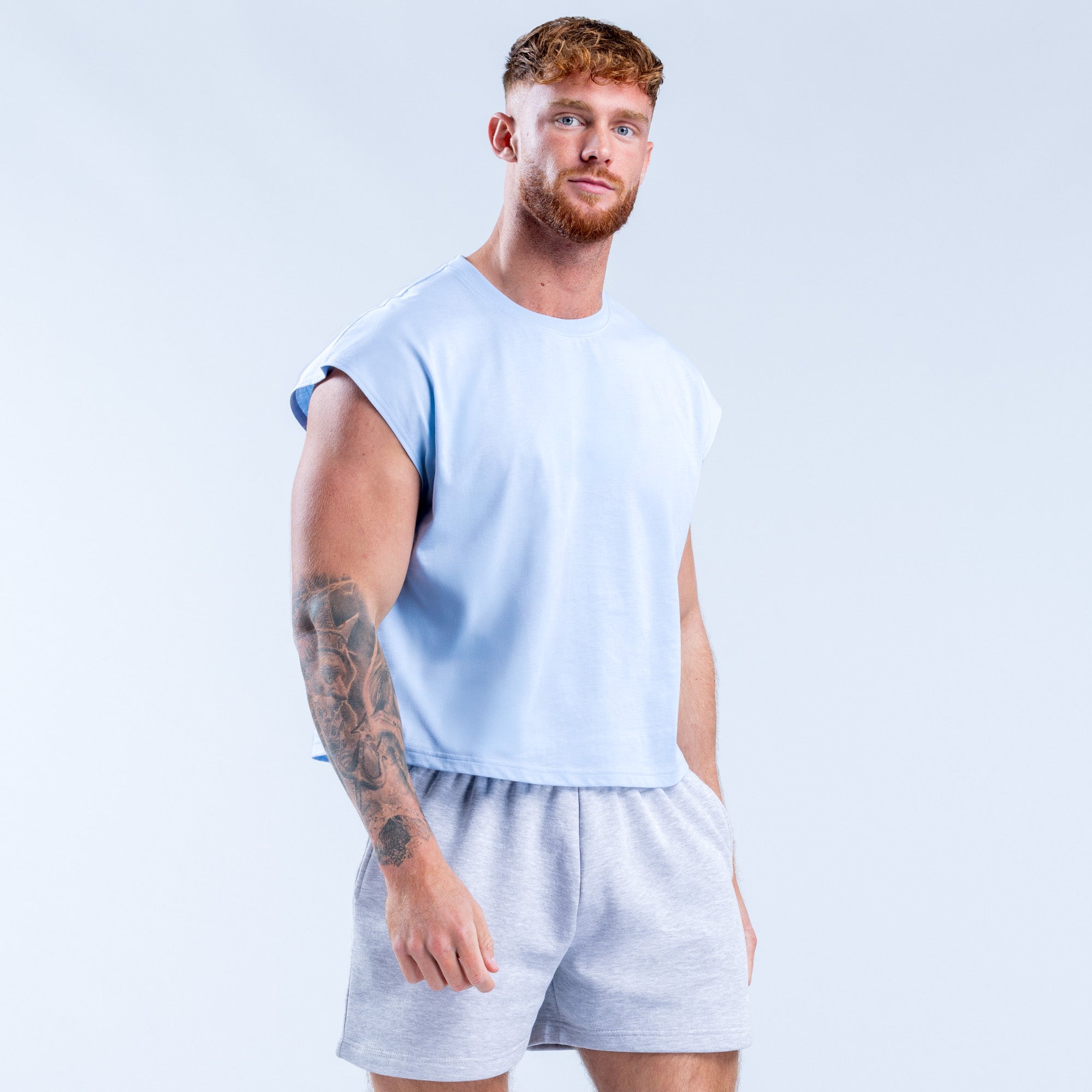 Regata DFYNE Signature Crop Masculino Azuis | XHQBWL128