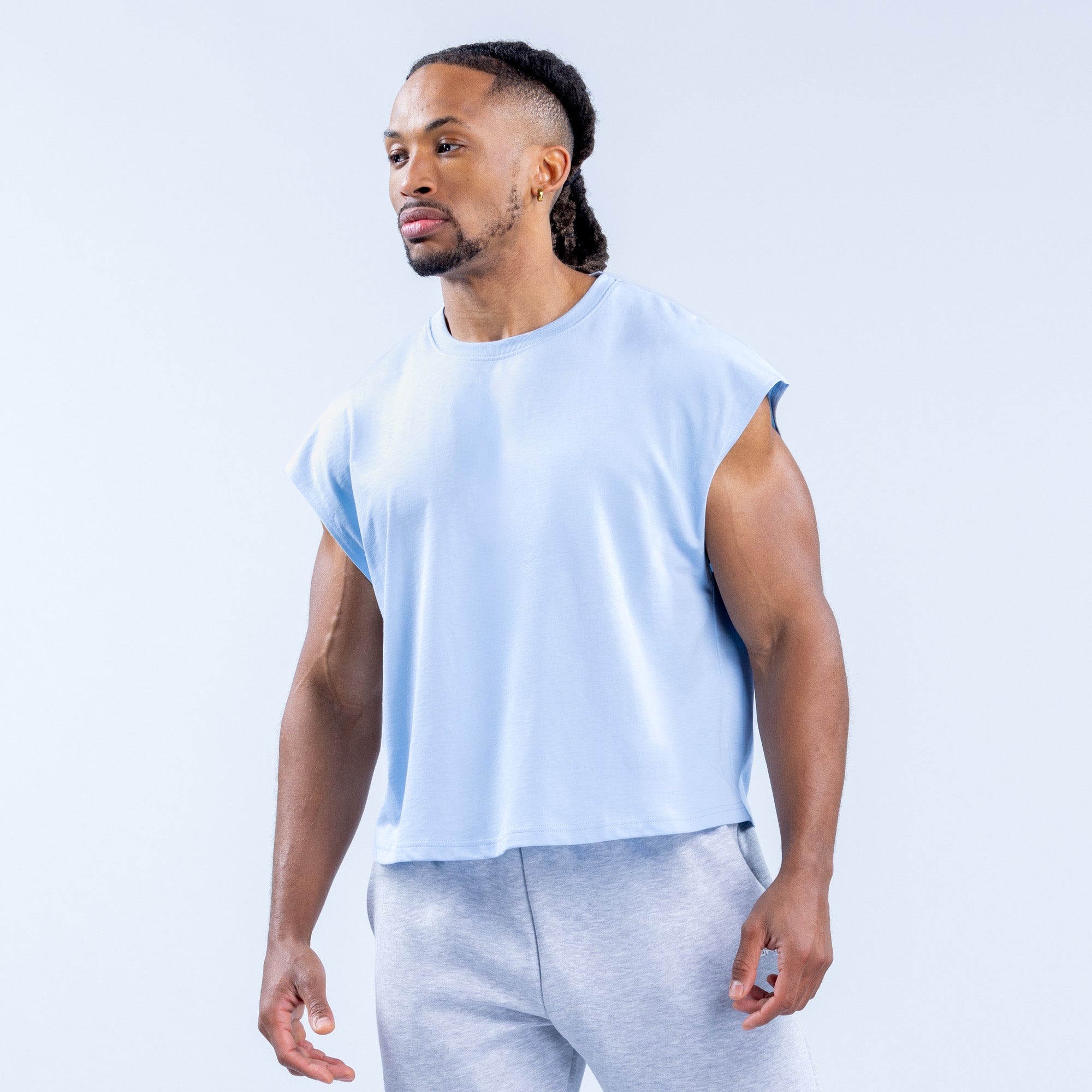 Regata DFYNE Signature Crop Masculino Azuis | XHQBWL128