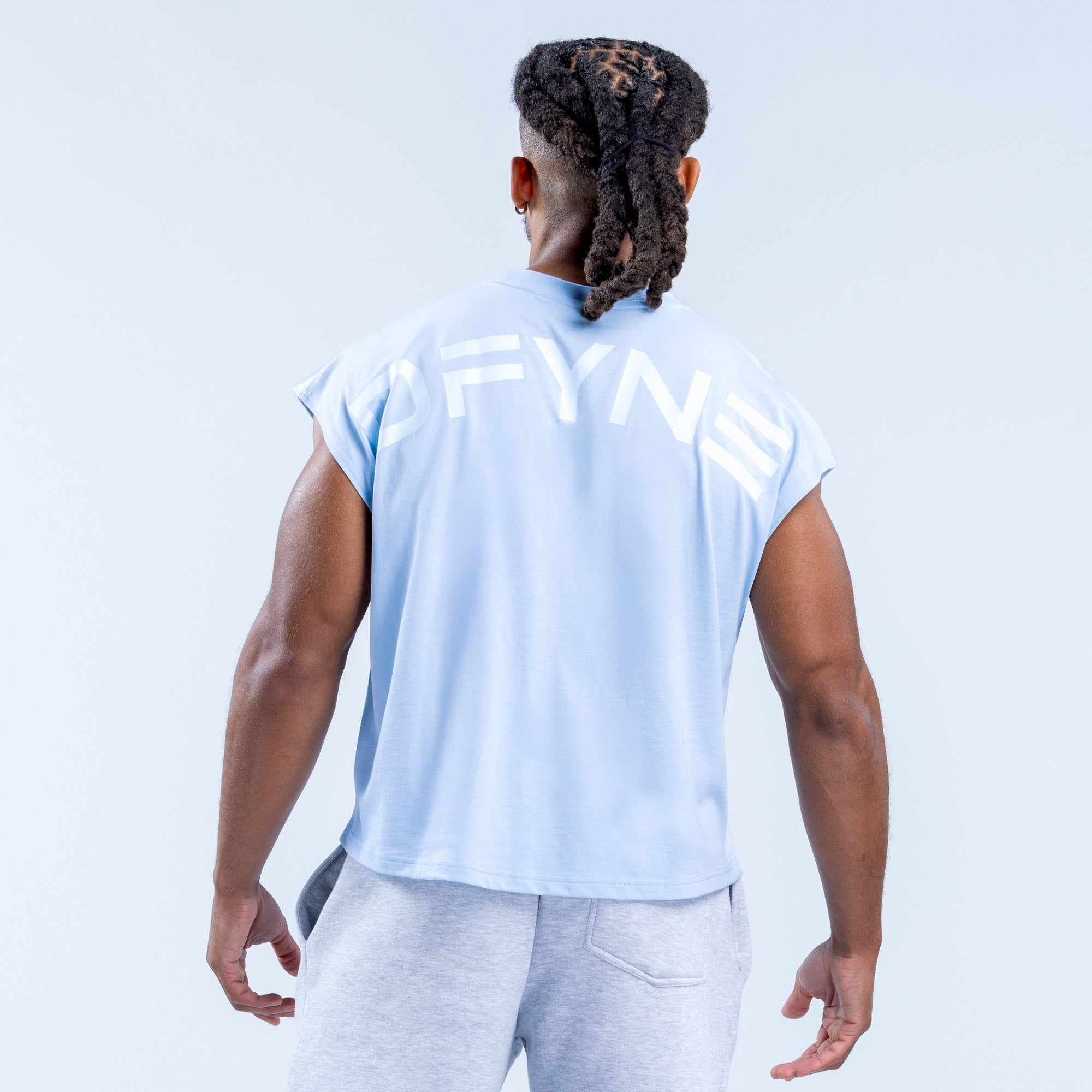 Regata DFYNE Signature Crop Masculino Azuis | XHQBWL128