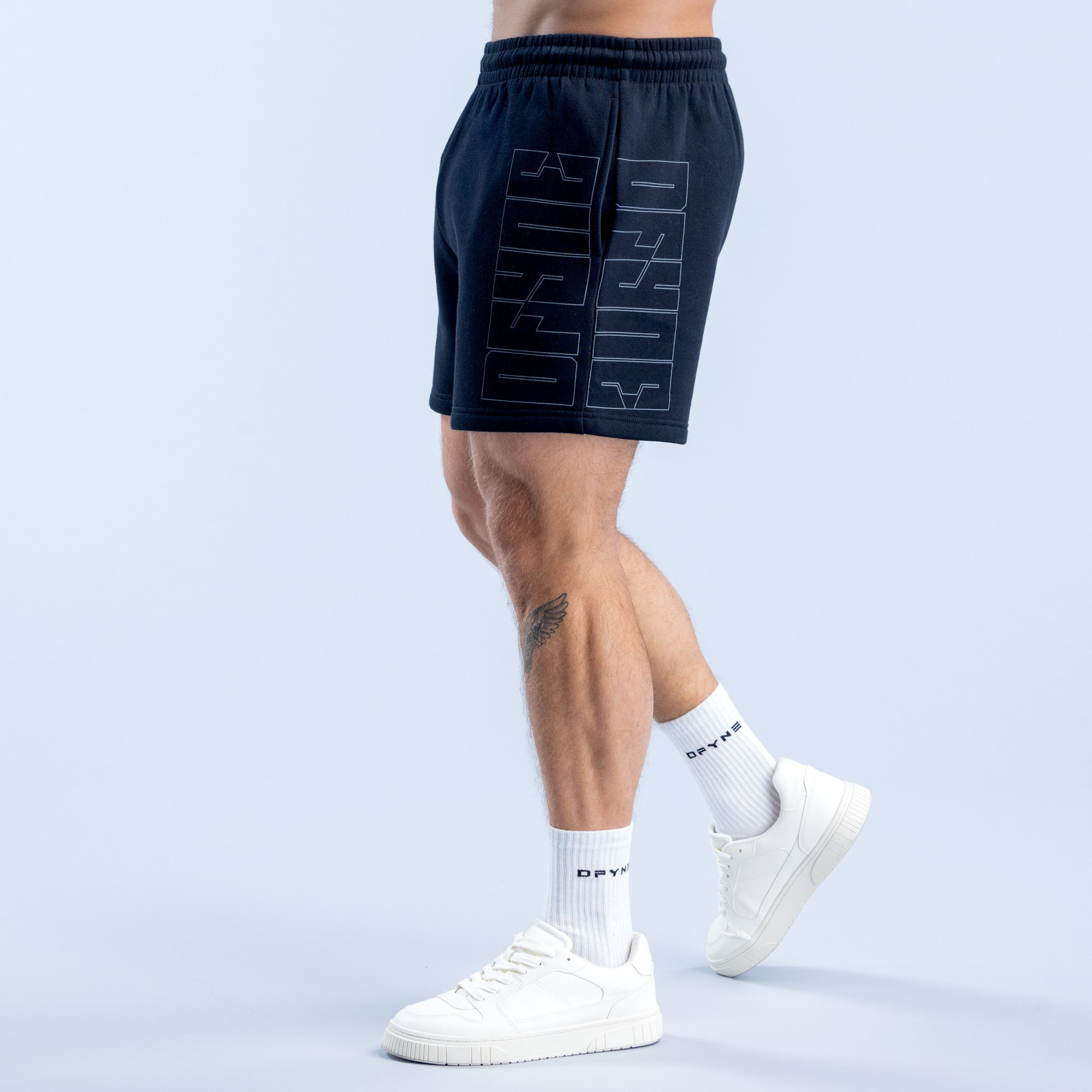 Shorts DFYNE Recharge Graphic Masculino Pretas | JCGESV150