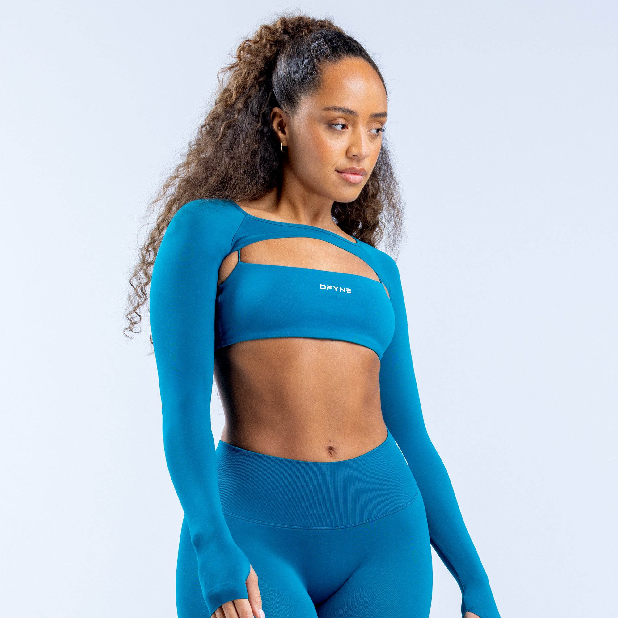 Shrug DFYNE Defy Long Sleeve Feminino Azuis | NVEILG605