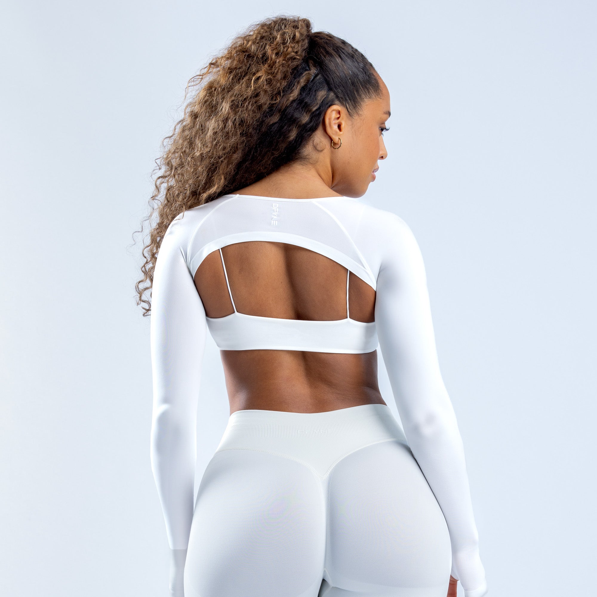 Shrug DFYNE Defy Long Sleeve Feminino Branco | HSULQK120