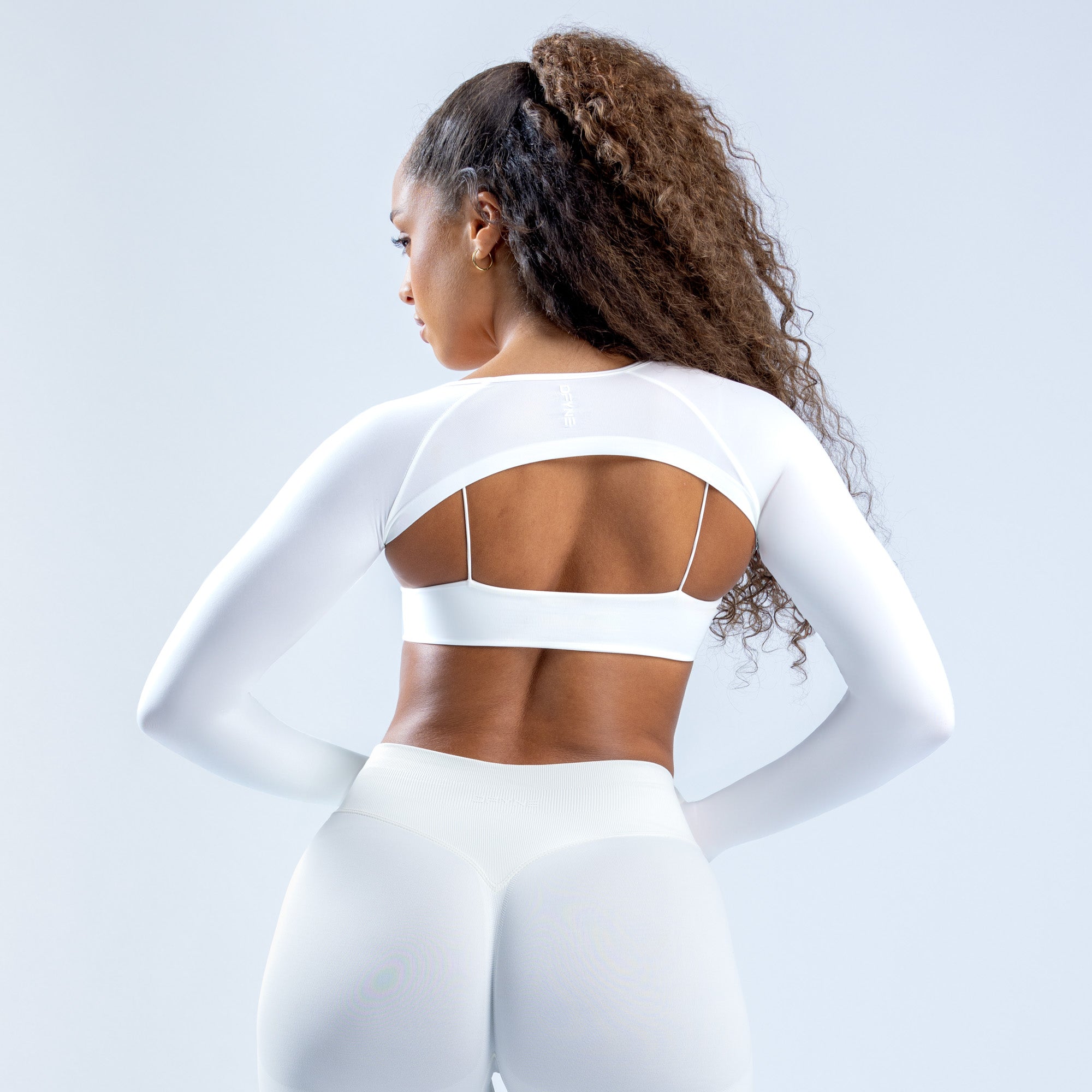 Shrug DFYNE Defy Long Sleeve Feminino Branco | HSULQK120
