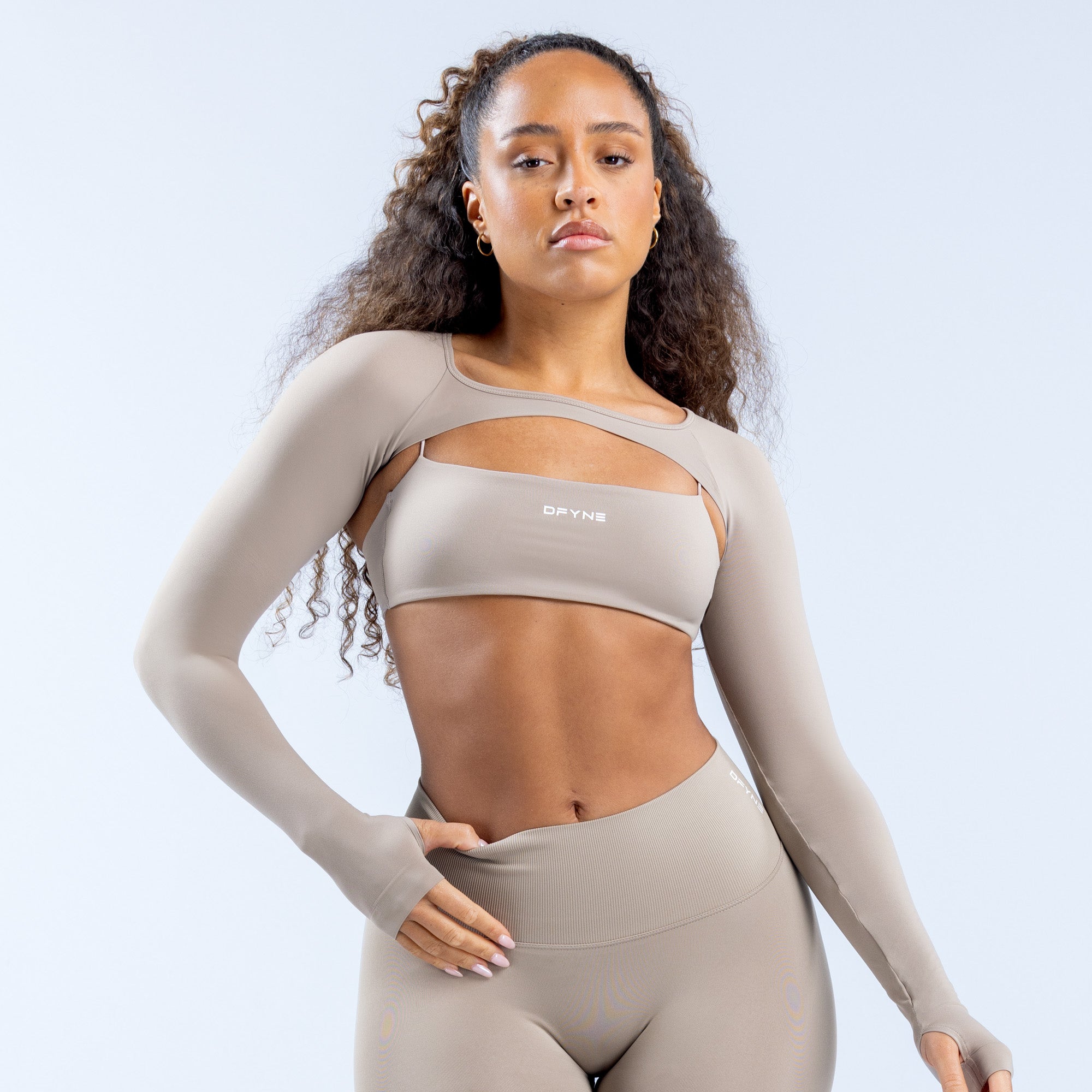 Shrug DFYNE Defy Long Sleeve Feminino Cinzentas | OGWFDU820