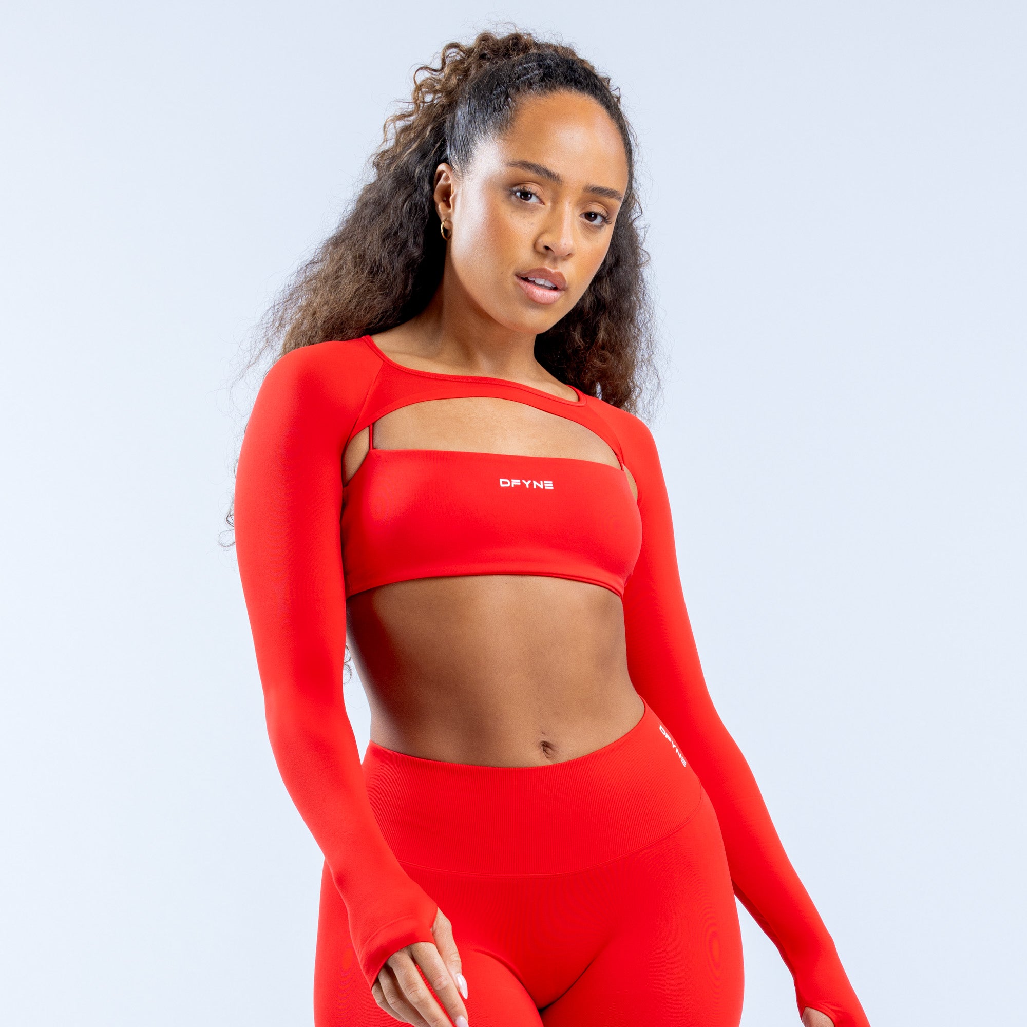 Shrug DFYNE Defy Long Sleeve Feminino Laranja | GURHCQ421