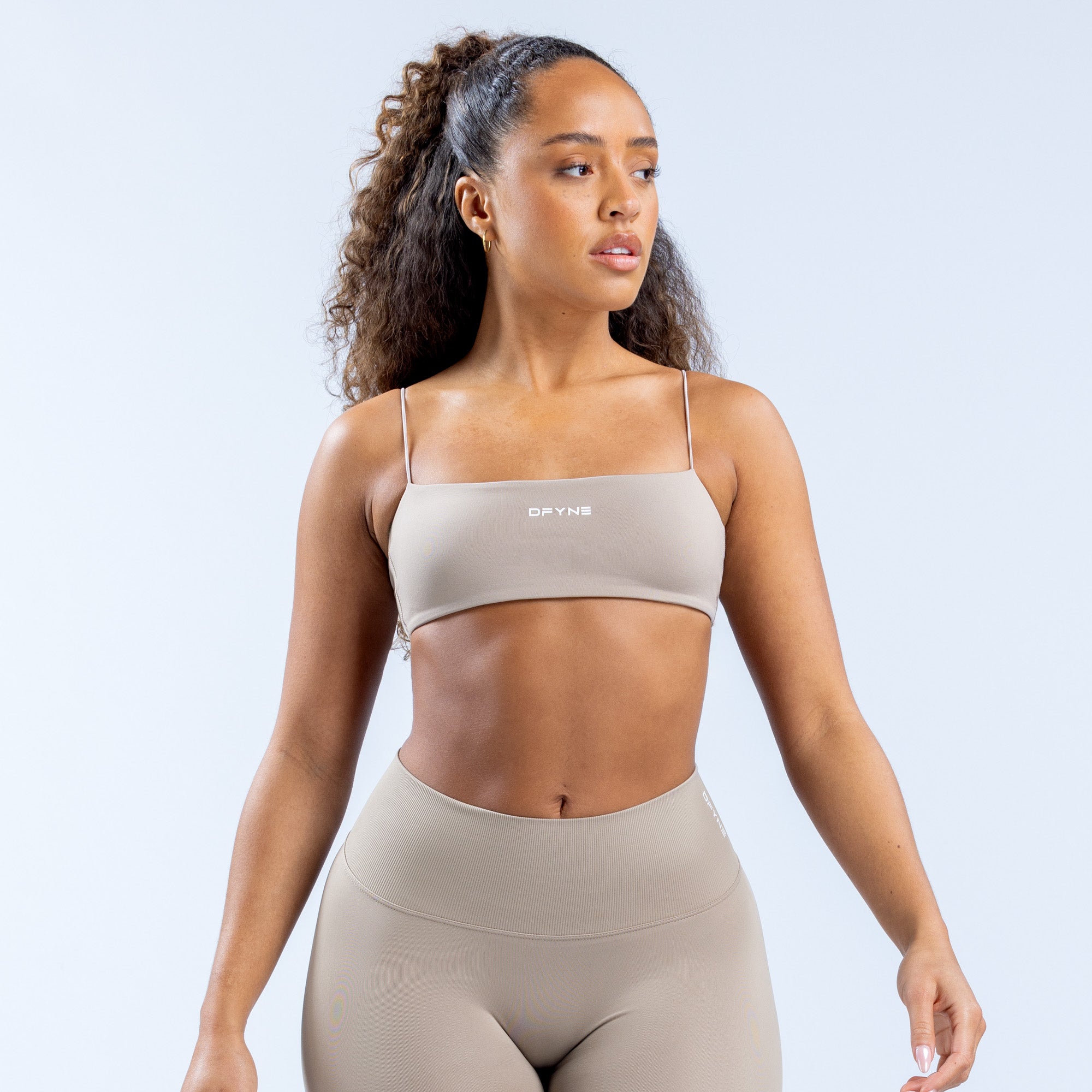 Sutiã Esportivo DFYNE Defy Strappy Feminino Cinzentas | LKAJHY736