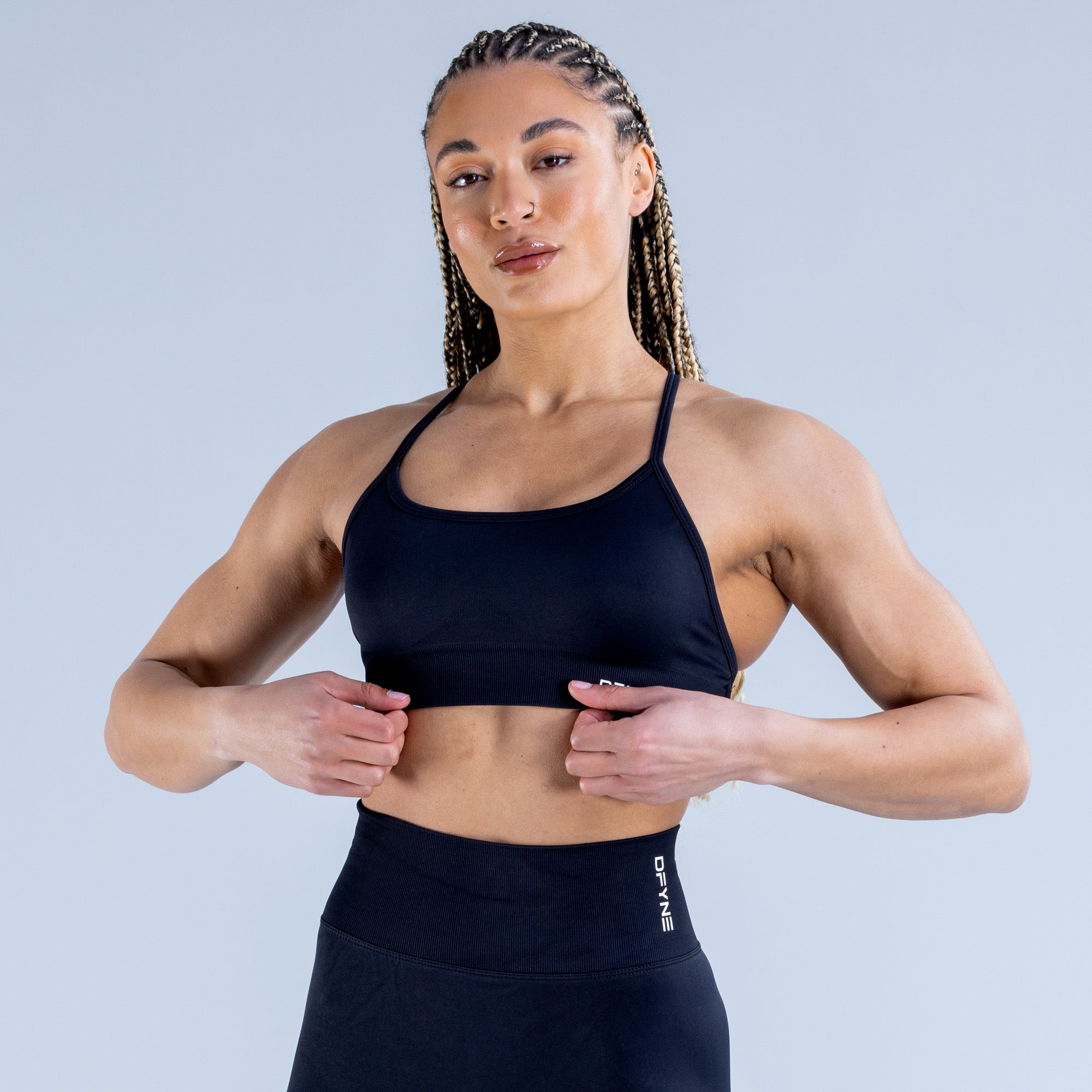Sutiã Esportivo DFYNE Dynamic Backless Feminino Pretas | FHDEYR271