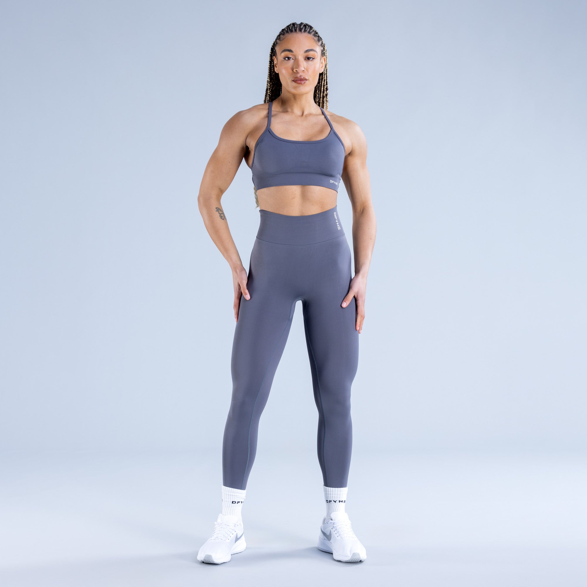 Sutiã Esportivo DFYNE Dynamic Backless Feminino Cinzentas Escuro | EJDMWF578