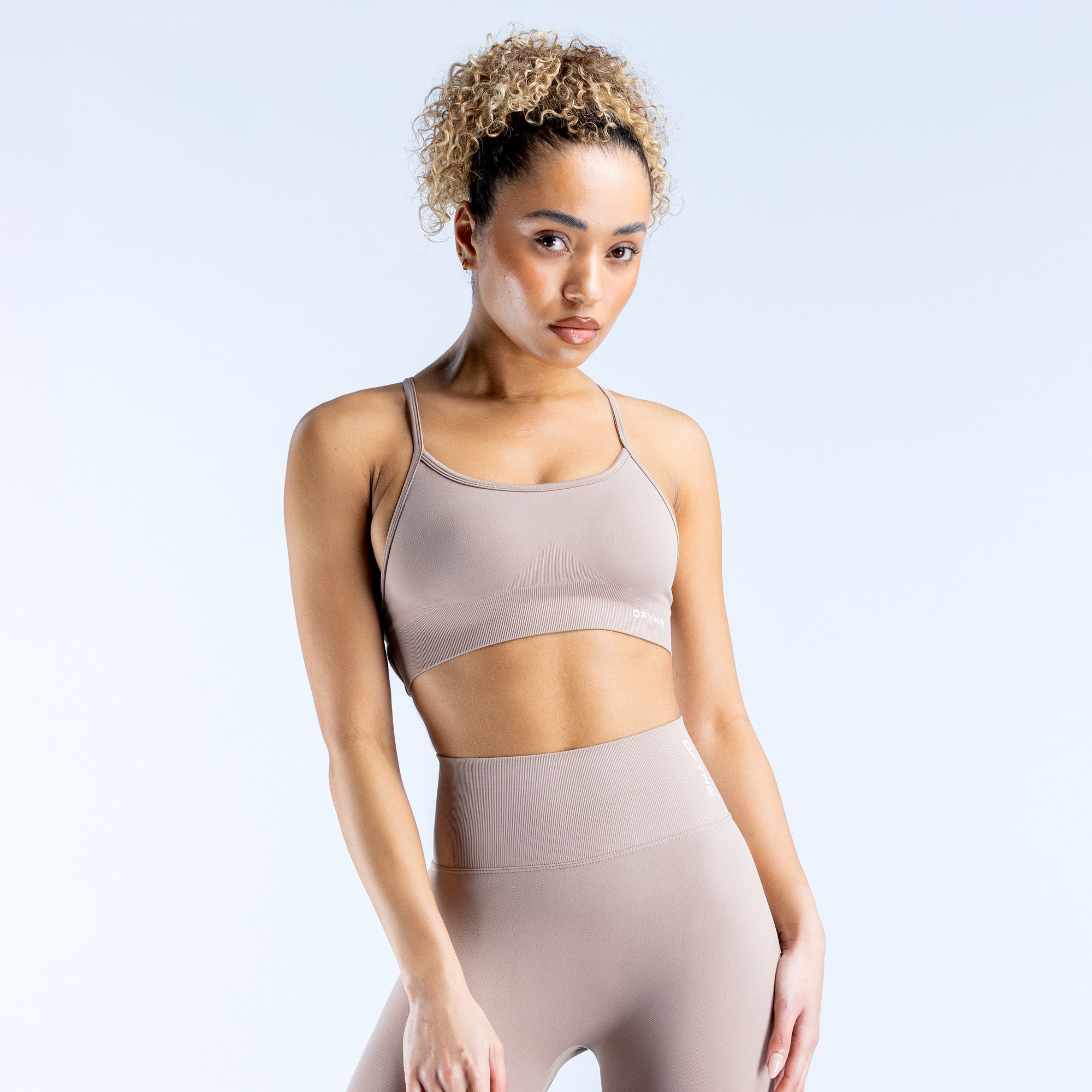 Sutiã Esportivo DFYNE Dynamic Backless Feminino Bege | MRJXSQ718