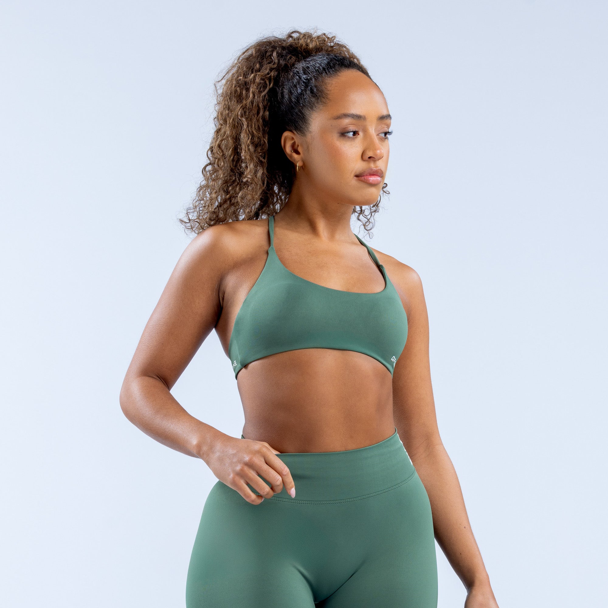 Sutiã Esportivo DFYNE Dynamic Twist Back Feminino Verdes | UMOLHX915