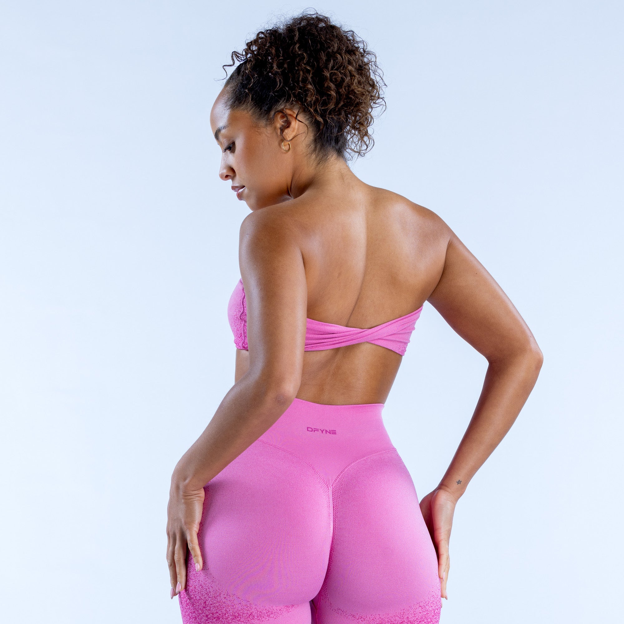 Sutiã Esportivo DFYNE Ignite Bandeau Feminino Rosa | SFJBLH079