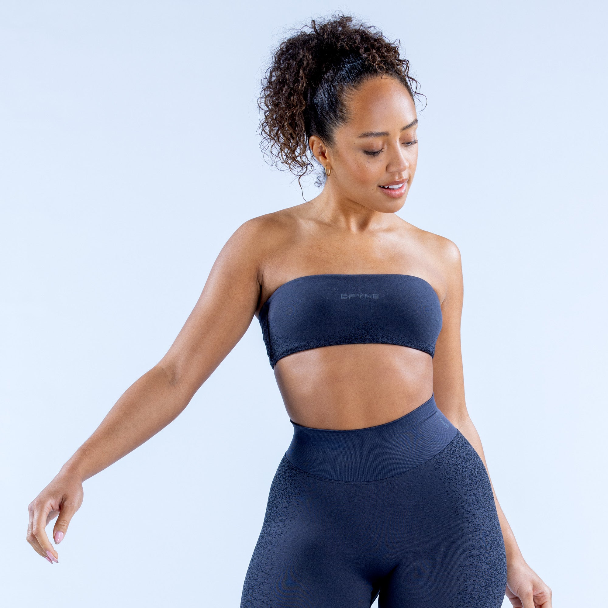 Sutiã Esportivo DFYNE Ignite Bandeau Feminino Cinzentas | KWOLVT893