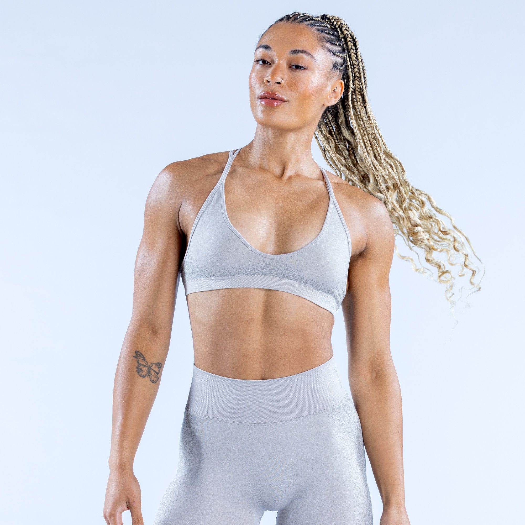 Sutiã Esportivo DFYNE Ignite Cross Back Feminino Luz Cinzentas | HIQNWT452