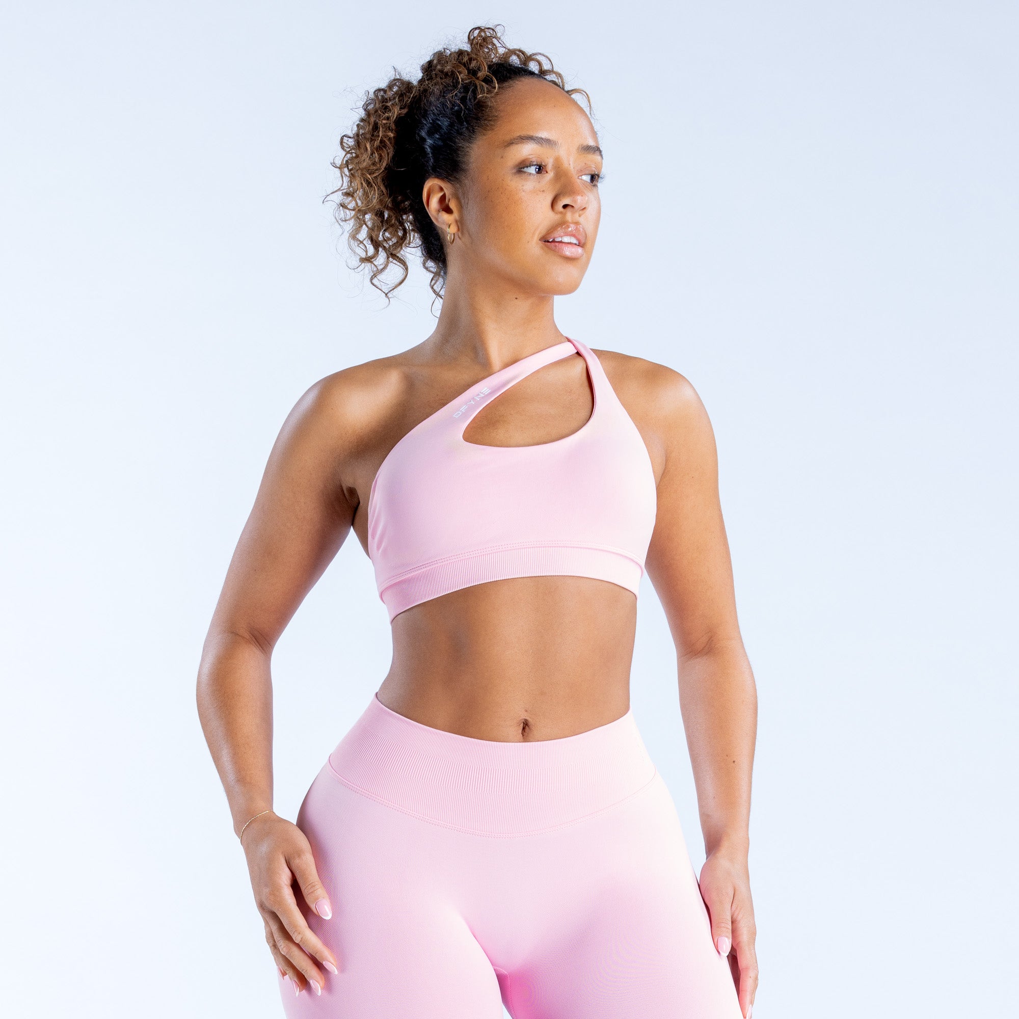 Sutiã Esportivo DFYNE Impact Asymmetric Feminino Luz Rosa Rosa | KWZMGY468