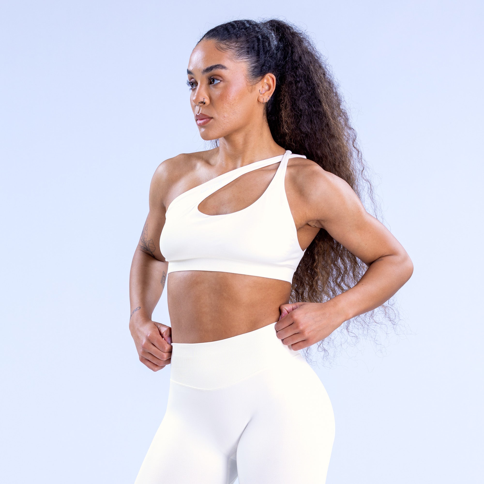 Sutiã Esportivo DFYNE Impact Asymmetric Feminino Branco | QETHSZ403
