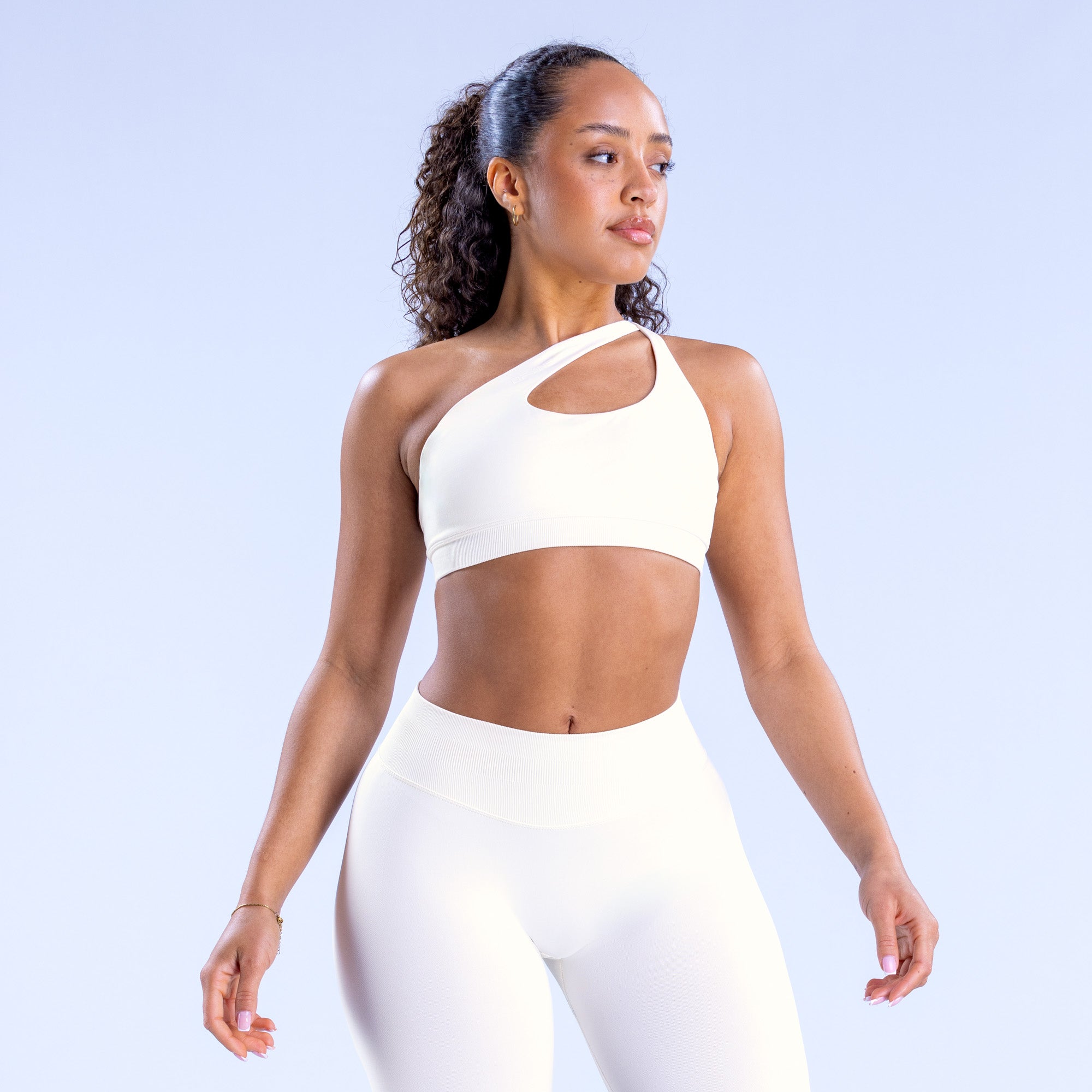Sutiã Esportivo DFYNE Impact Asymmetric Feminino Branco | QETHSZ403