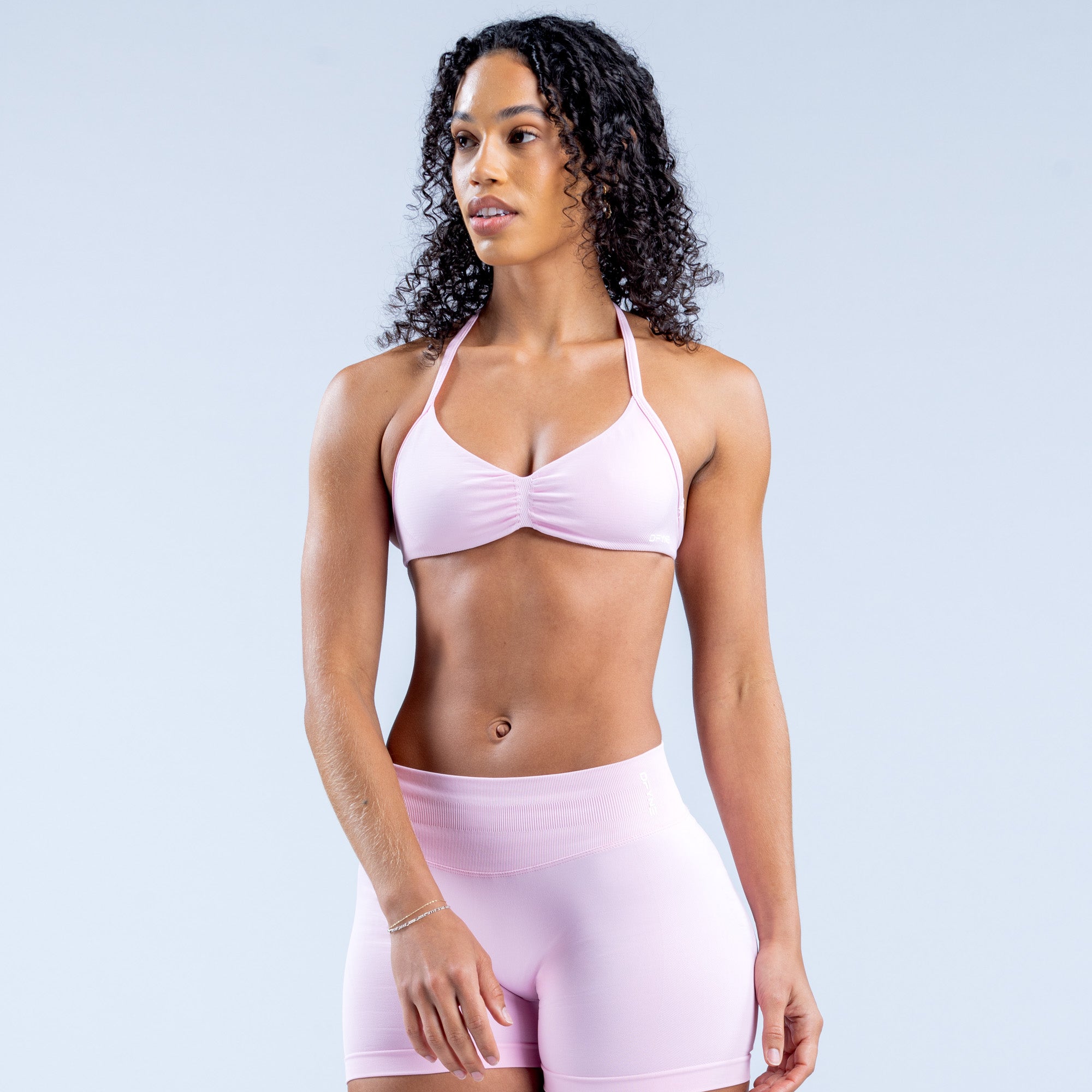 Sutiã Esportivo DFYNE Impact Strappy Feminino Luz Rosa Rosa | JHWEQX650