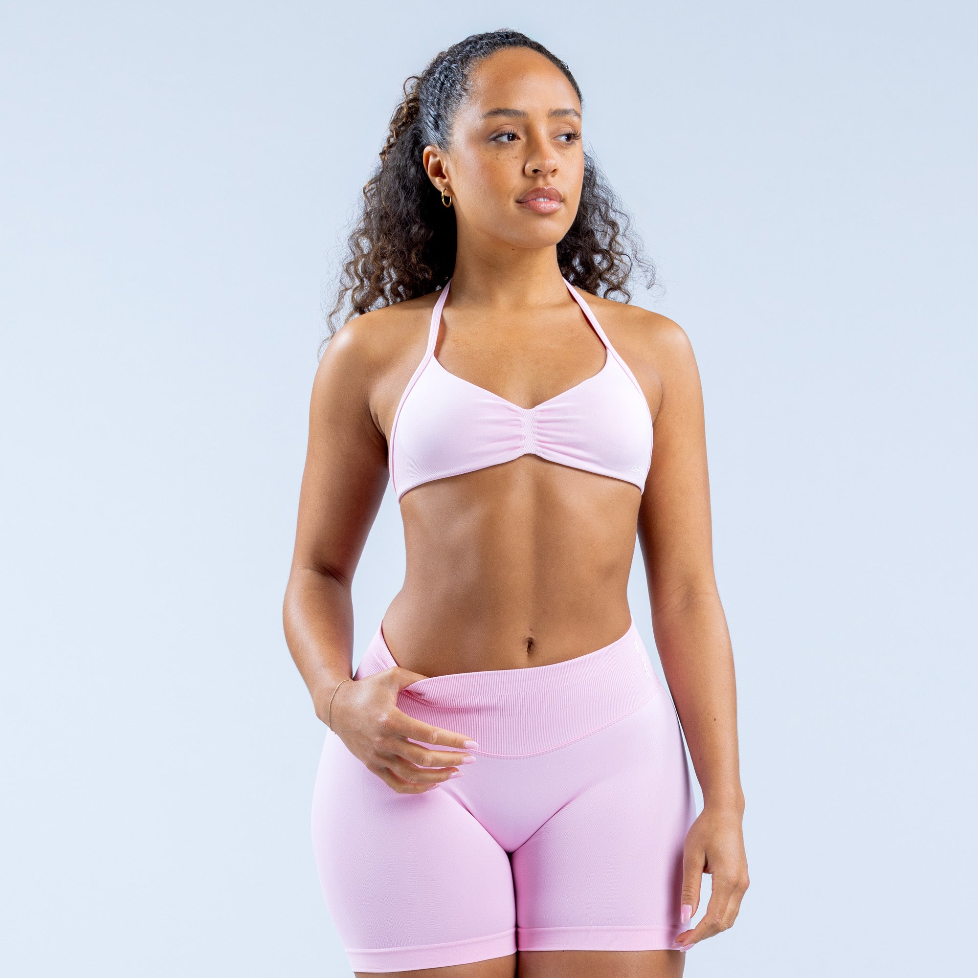 Sutiã Esportivo DFYNE Impact Strappy Feminino Luz Rosa Rosa | JHWEQX650