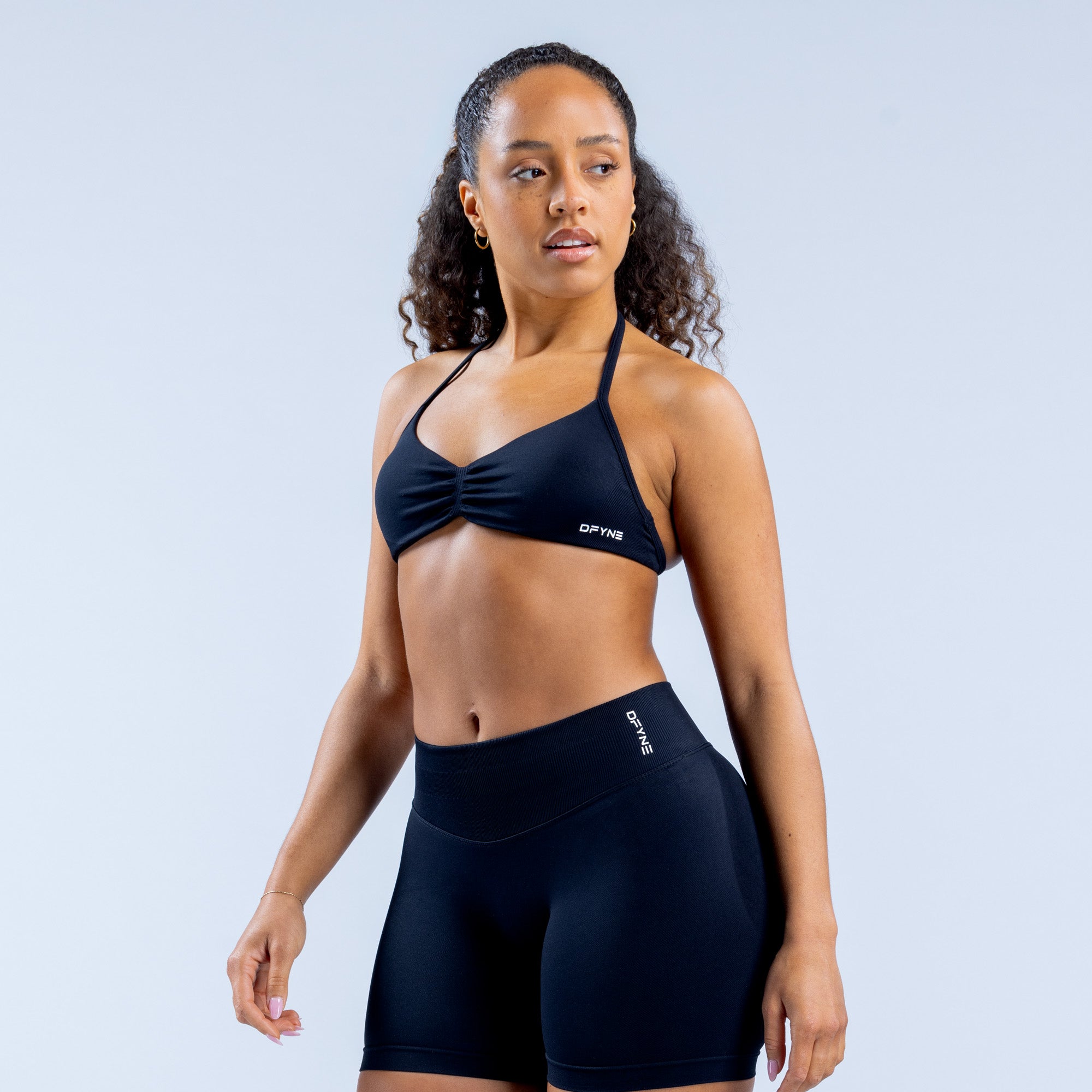 Sutiã Esportivo DFYNE Impact Strappy Feminino Pretas | JDYKHW528
