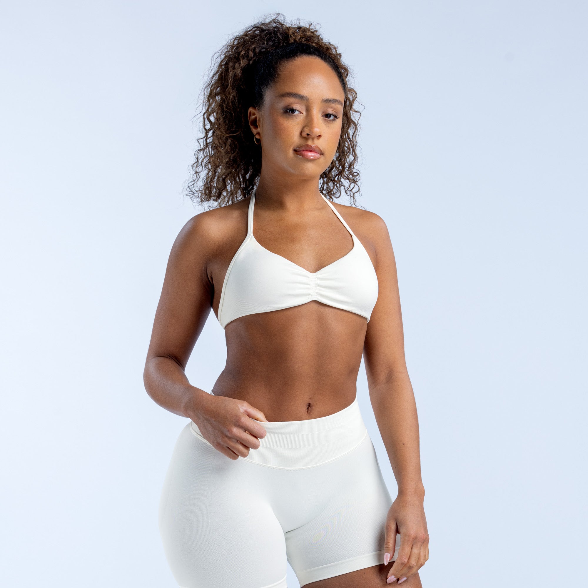 Sutiã Esportivo DFYNE Impact Strappy Feminino Branco | XZAEBH305