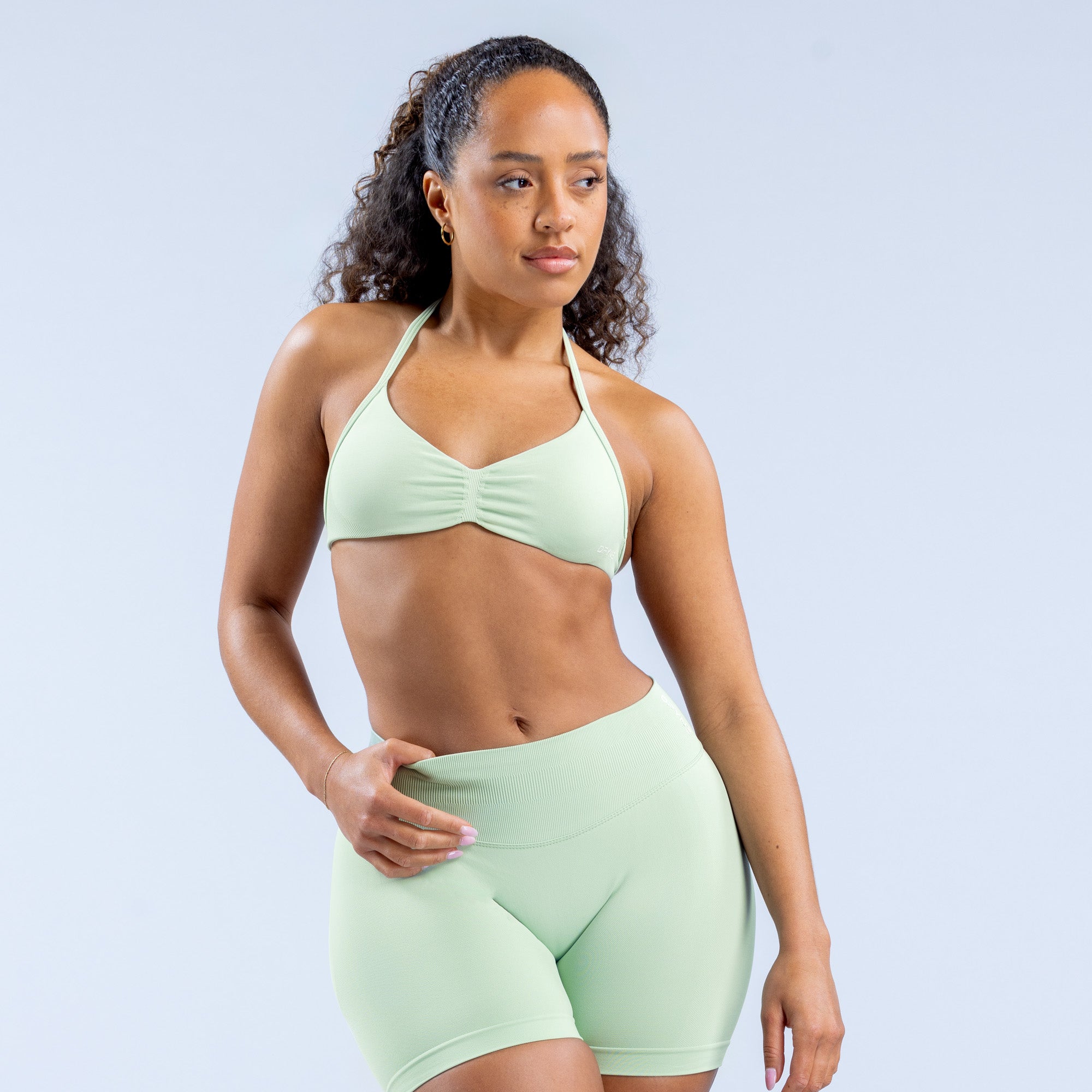 Sutiã Esportivo DFYNE Impact Strappy Feminino Verdes | HQXYBN497