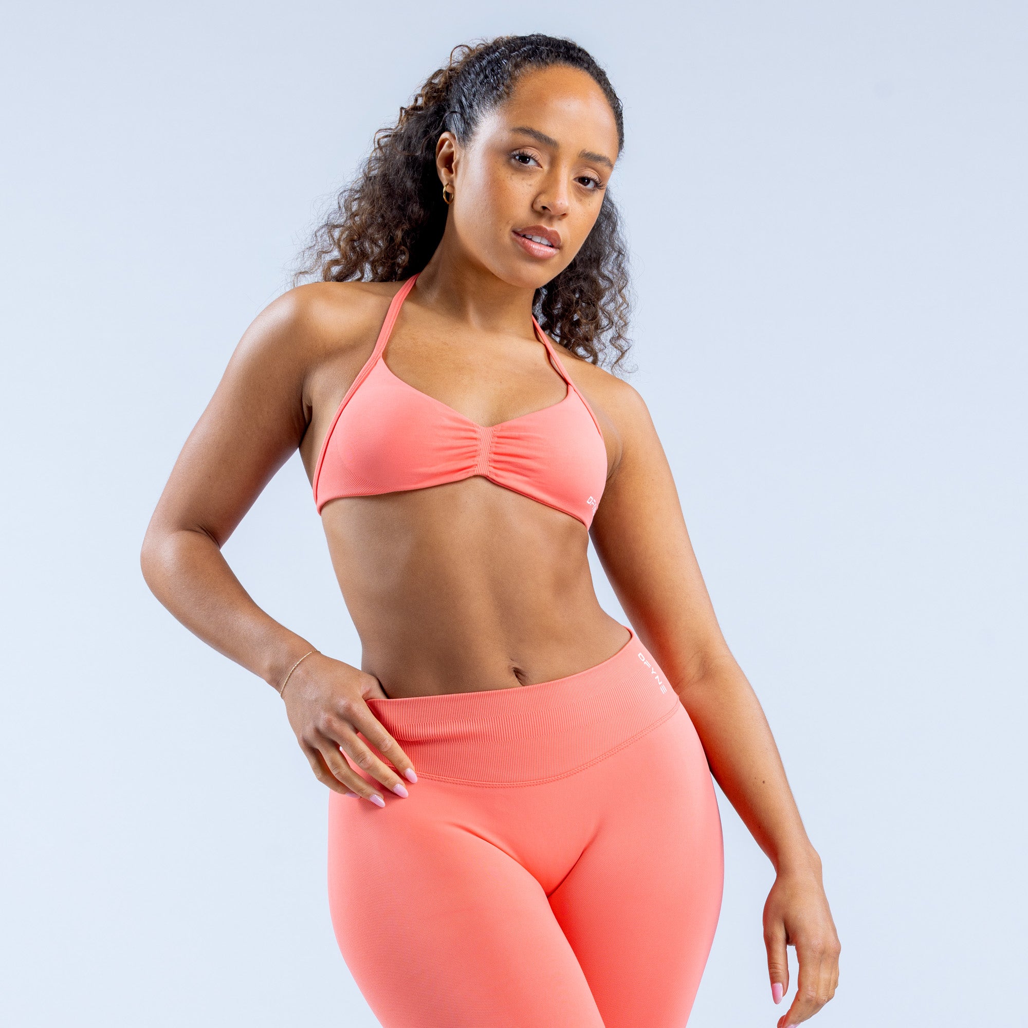 Sutiã Esportivo DFYNE Impact Strappy Feminino Coral | AVXOPC967