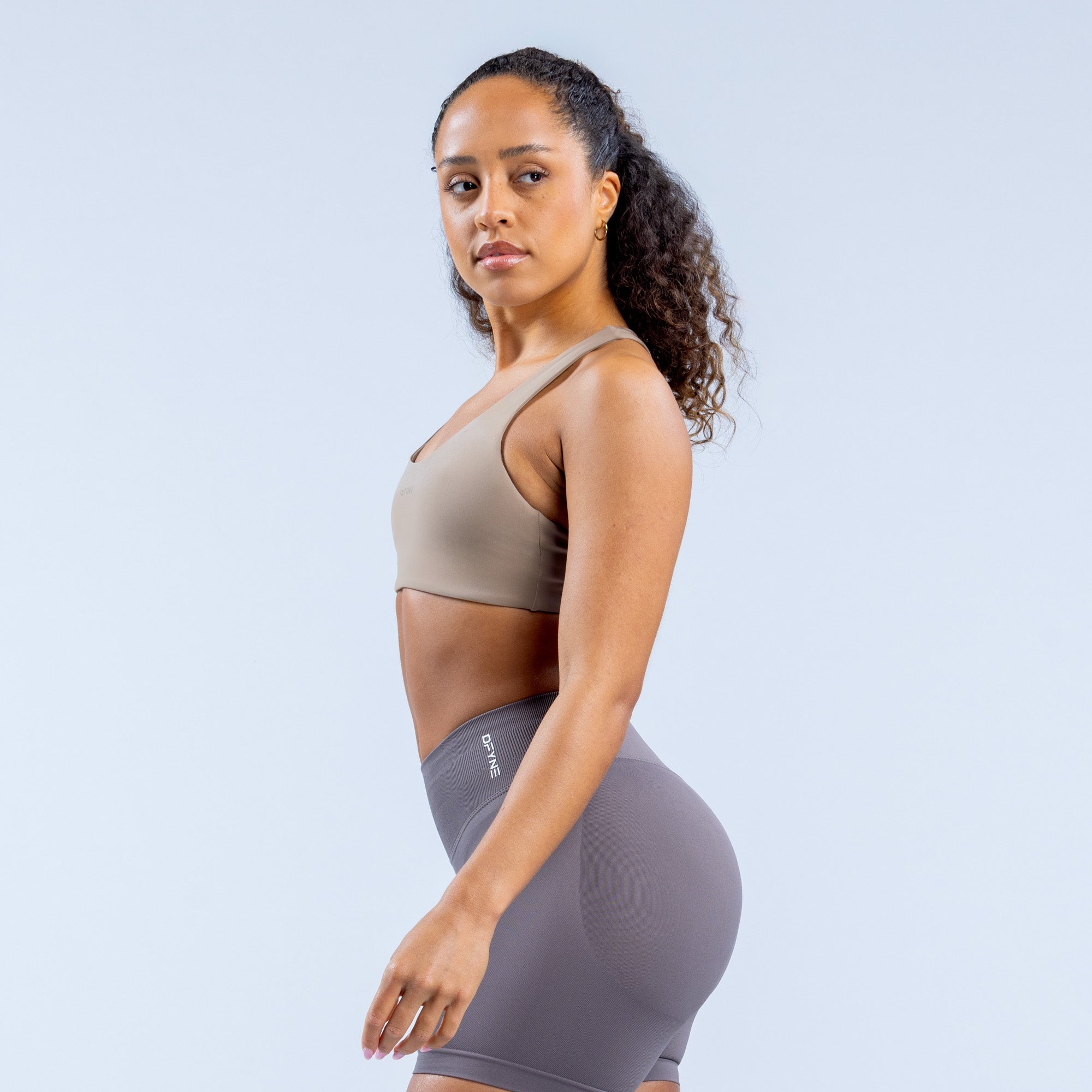 Sutiã Esportivo DFYNE Origin Racer Back Feminino Caqui | SOQZTM392