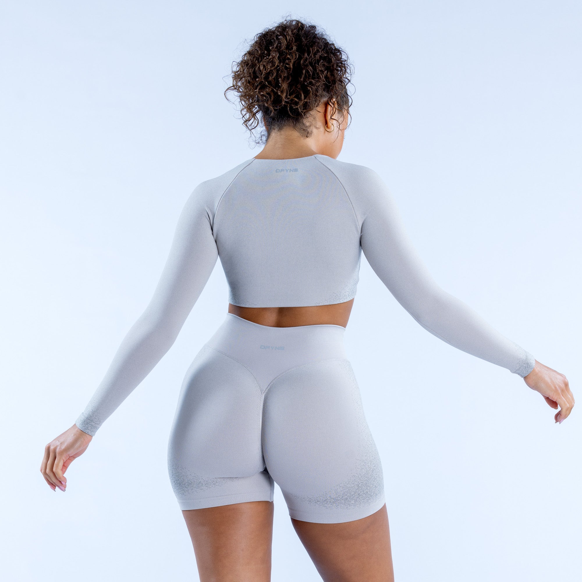 Top DFYNE Ignite Twist Front Crop Feminino Luz Cinzentas | NVEKRB039