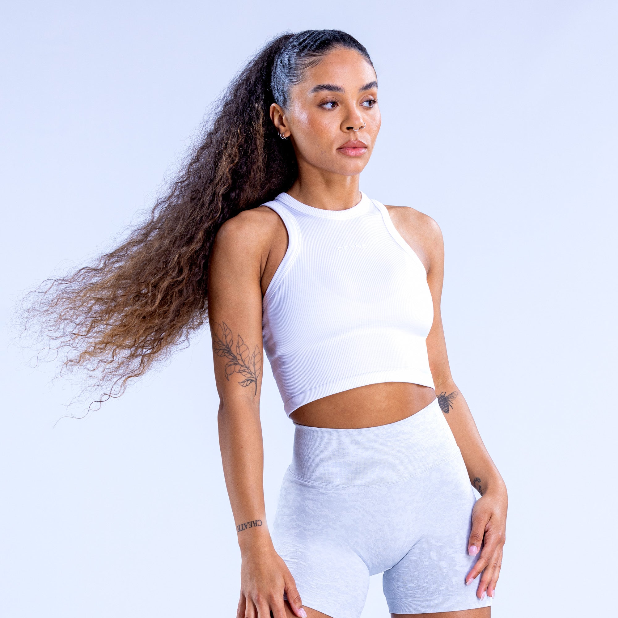 Top DFYNE Revive Racer Feminino Branco | ENRITU415