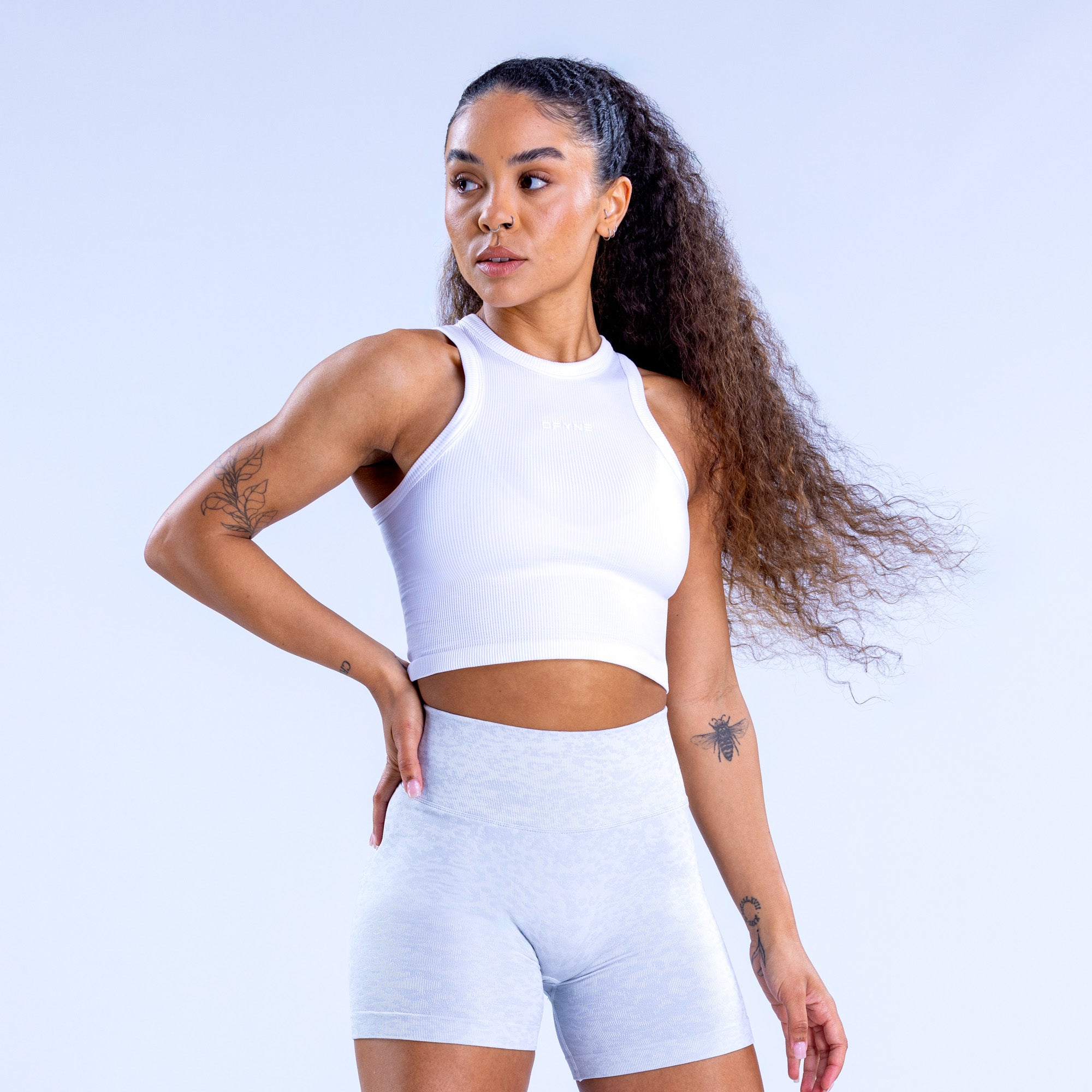 Top DFYNE Revive Racer Feminino Branco | ENRITU415